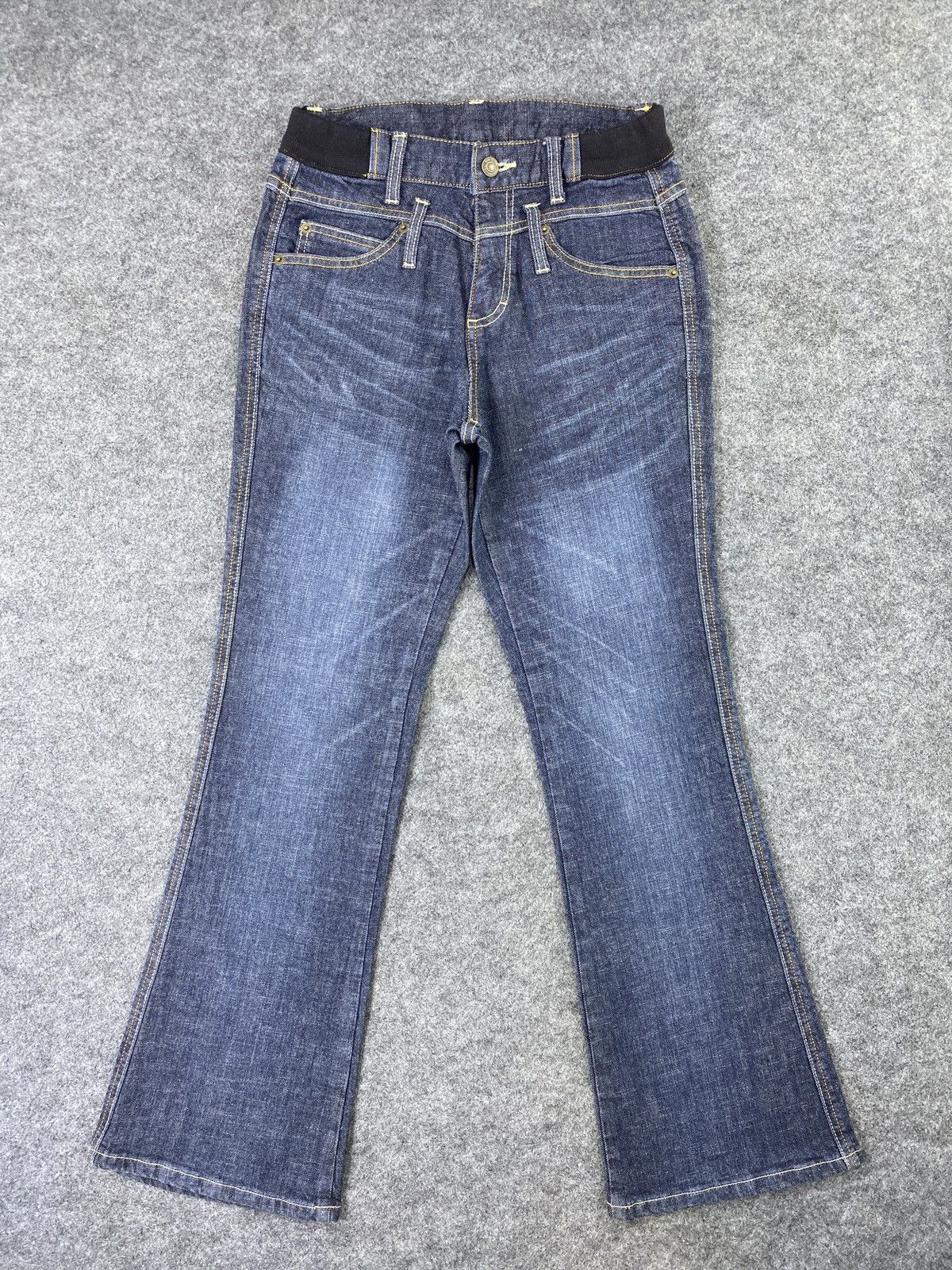 Japanese Brand × Jean Japanese Brand Blue Wash Bootcut Jeans - J1069 Size 26" / US 2 / IT 38 - 1 Thumbnail