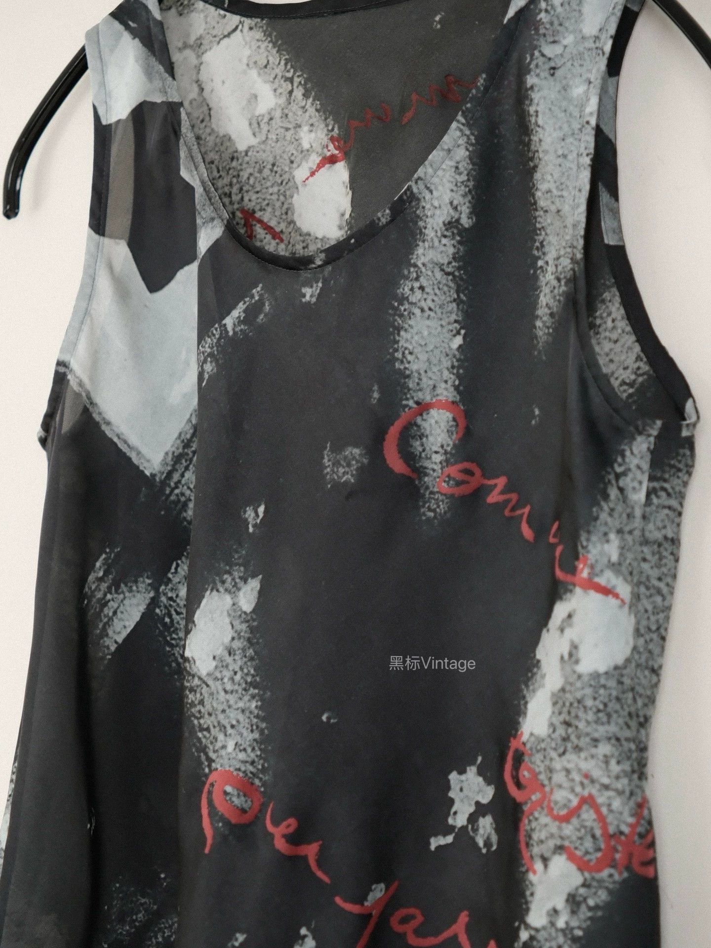 Yohji Yamamoto Yohji Yamamoto YS 21SS Painted Distressed Vest Women 9/10 Size S / US 4 / IT 40 - 4 Thumbnail