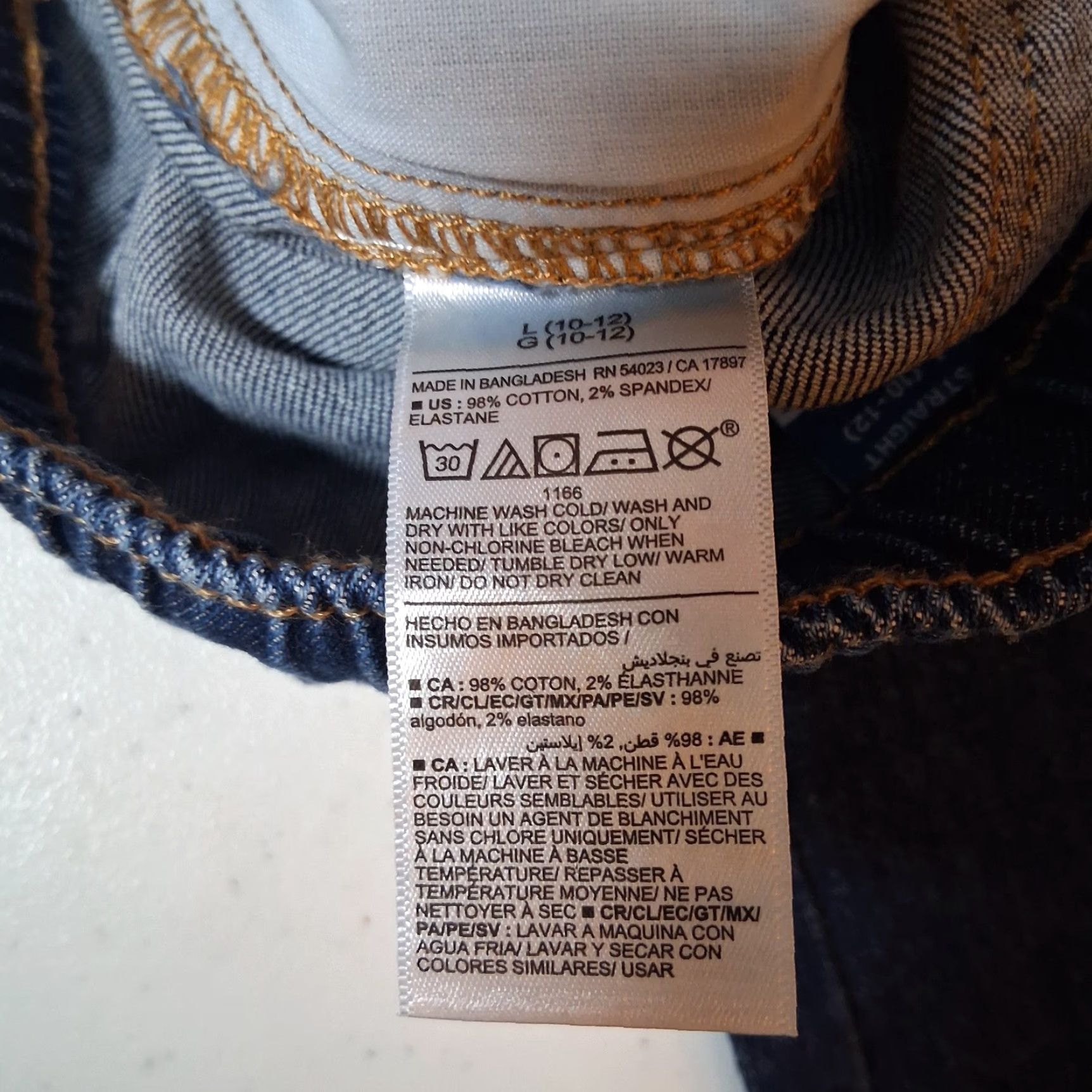 Old Navy Old Navy Jeans Women Large Pull On Straight Dark Wash Blue Denim Elastic NEW Size 36" / US 14 / IT 50 - 5 Thumbnail