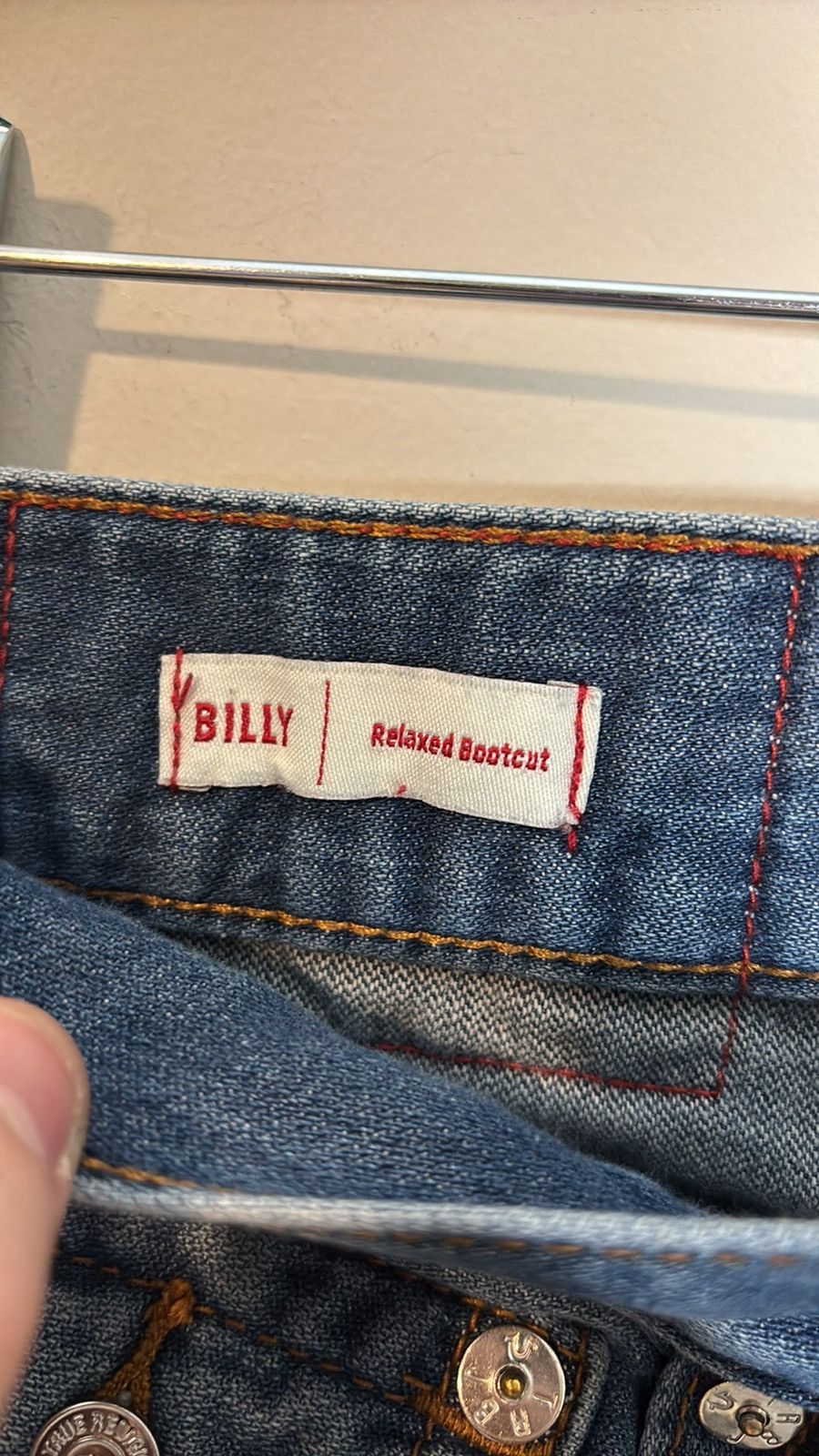 True Religion True Religion Billy Relaxed Bootcut Jeans Size 33" - 3 Thumbnail