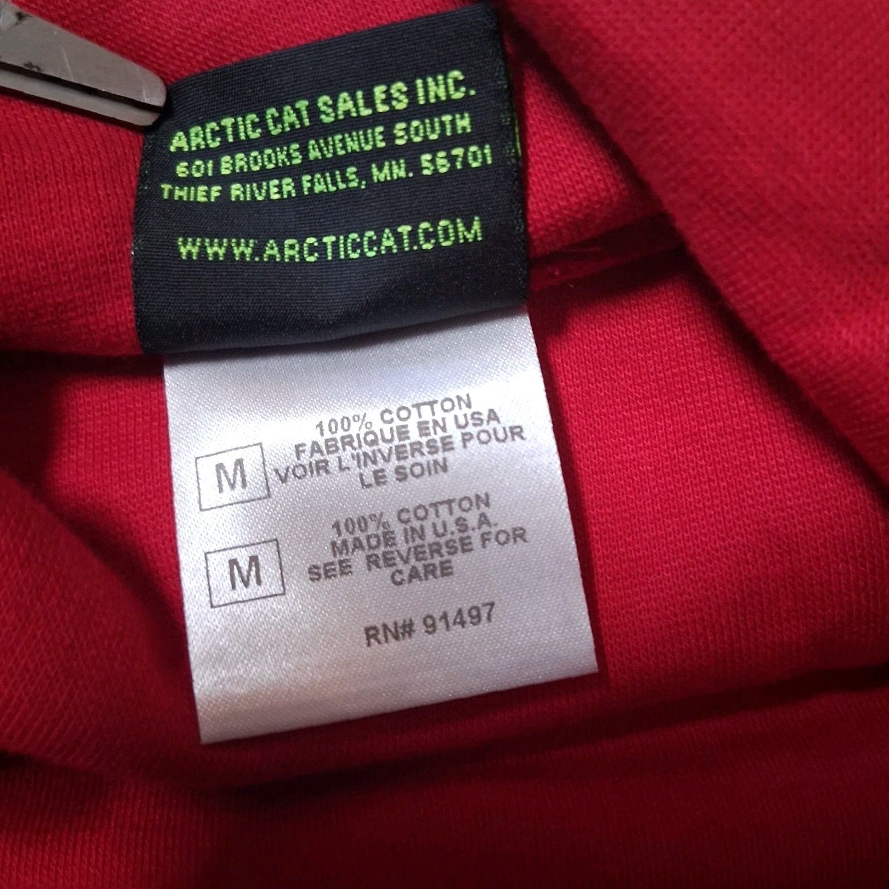 Vintage VINTAGE Arctic Cat Turtleneck Shirt Men M Red Logo Snowmobile ATV USA Size US M / EU 48-50 / 2 - 6 Thumbnail