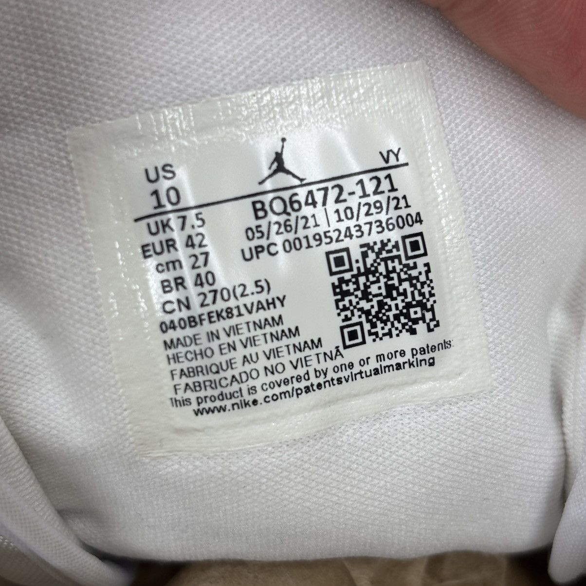 Jordan Brand Size 10W/8.5M - Jordan 1 Mid Coconut Milk Wmn CLEAN No Box Size US 10 / IT 40 - 7 Thumbnail