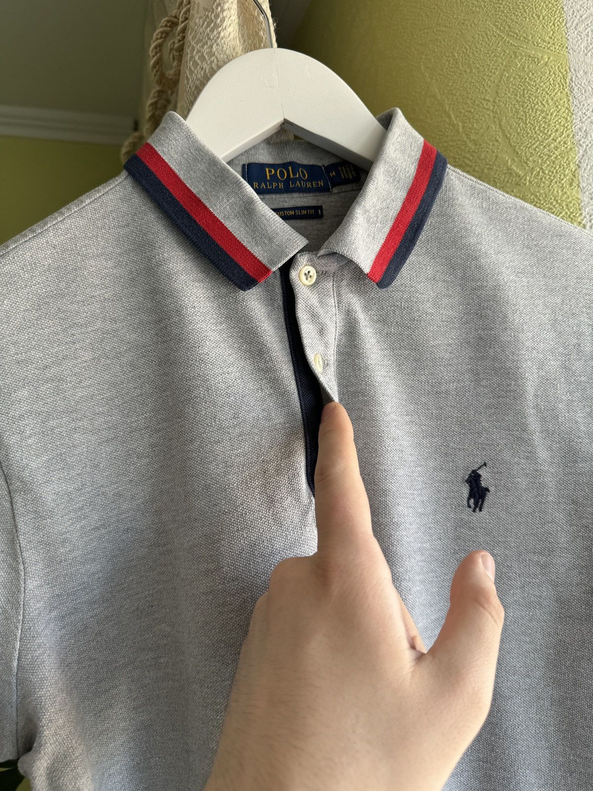 Polo Ralph Lauren Polo Ralph Lauren Grey Shirt Polo Embroidered Size US M / EU 48-50 / 2 - 9 Thumbnail