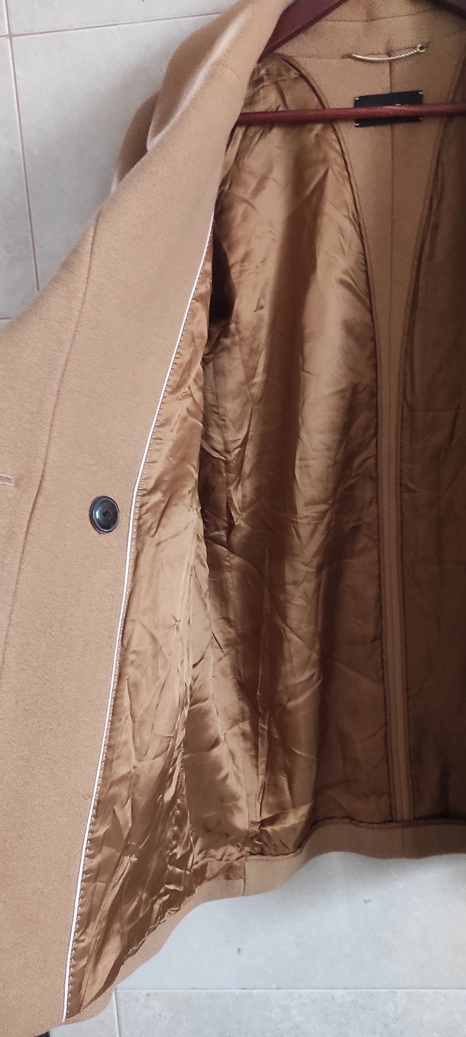 Massimo Dutti Massimo Dutti Mid Long Wool-Blend Coat in Camel Size L / US 10 / IT 46 - 12 Thumbnail