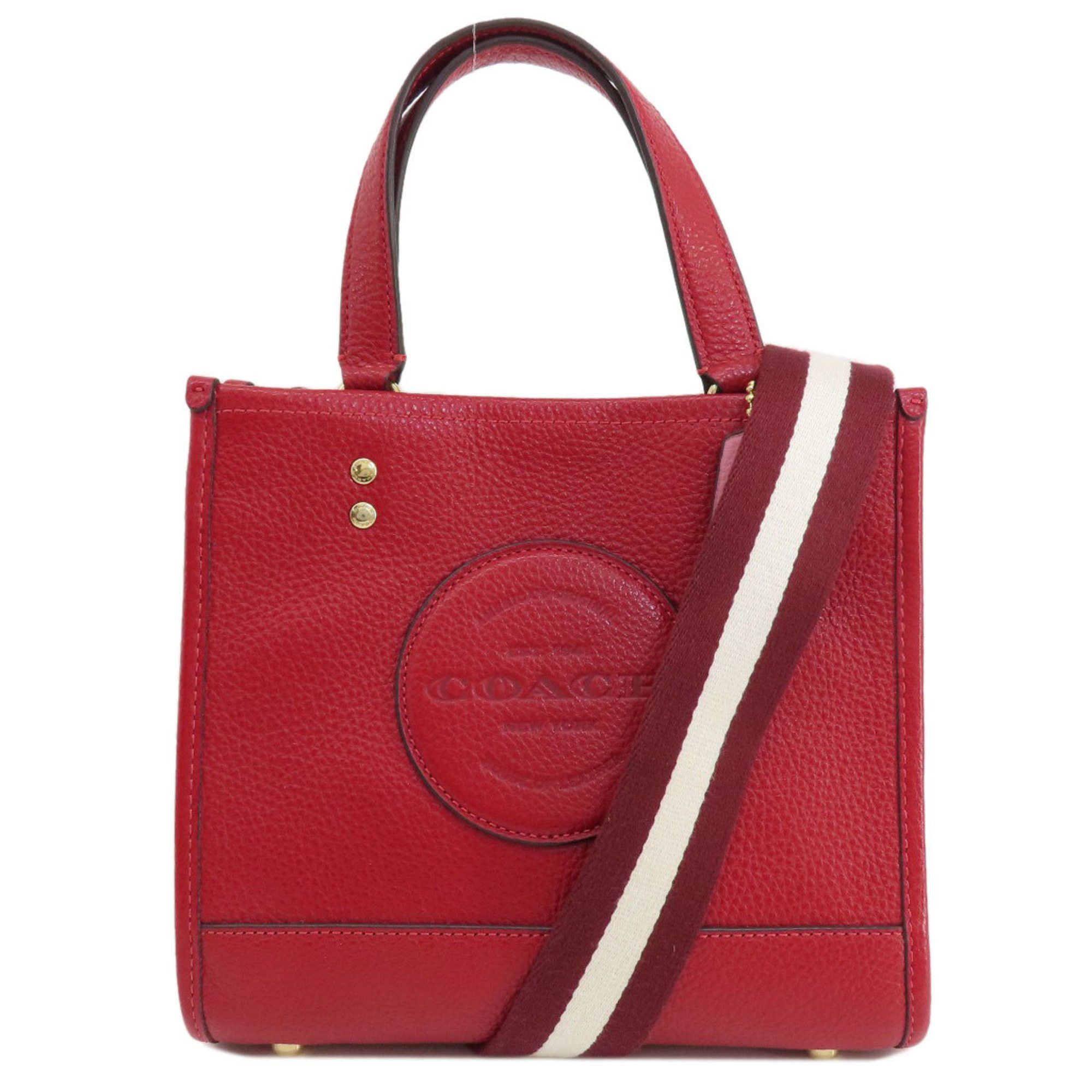 image of Coach C7683 Dempsey 22 Handbag Leather Women's Coach in Red Color