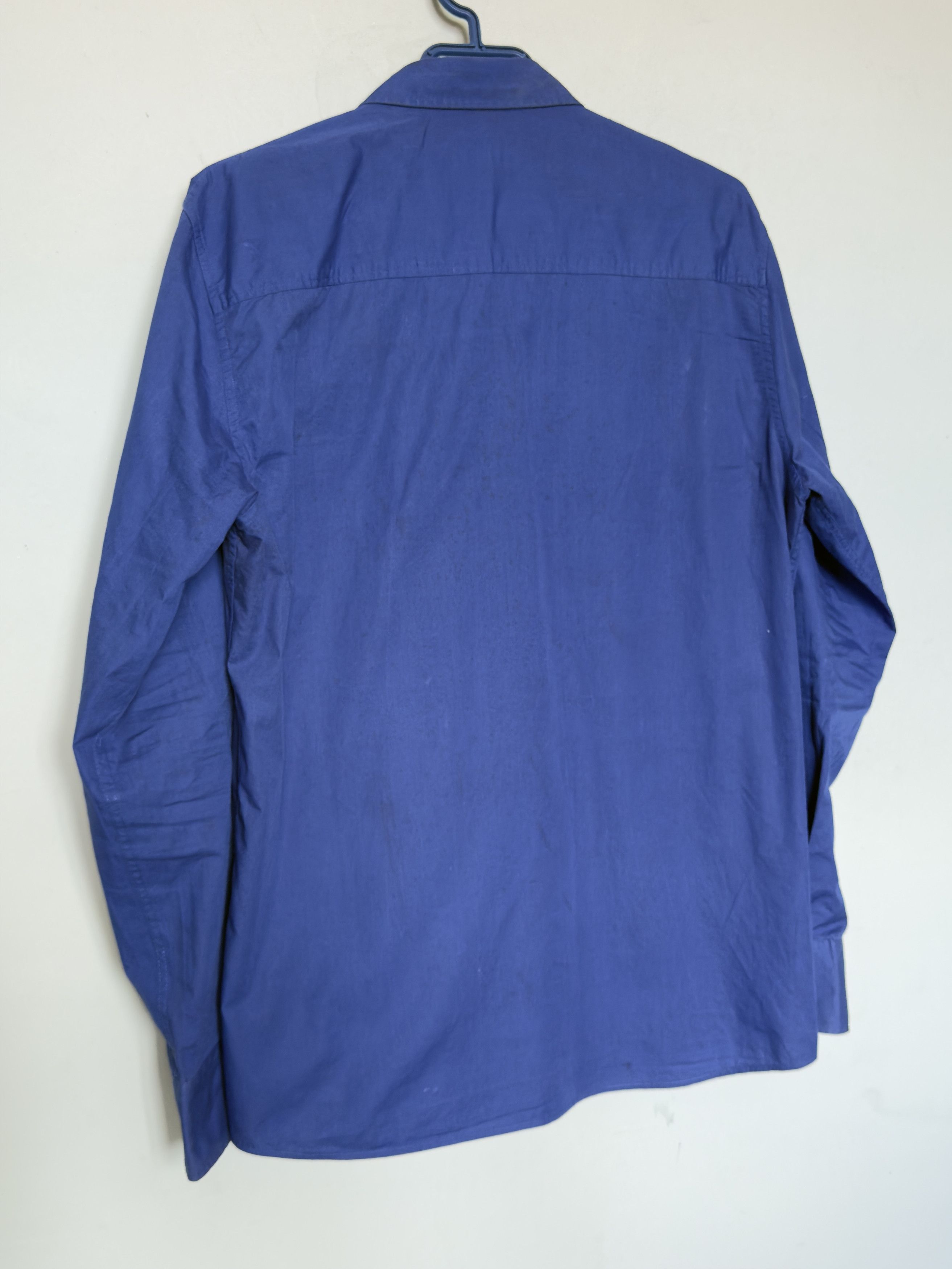 Versace Jeans Couture 🔥 blue electric versace shirt size M cotton stretch Size US M / EU 48-50 / 2 - 6 Thumbnail