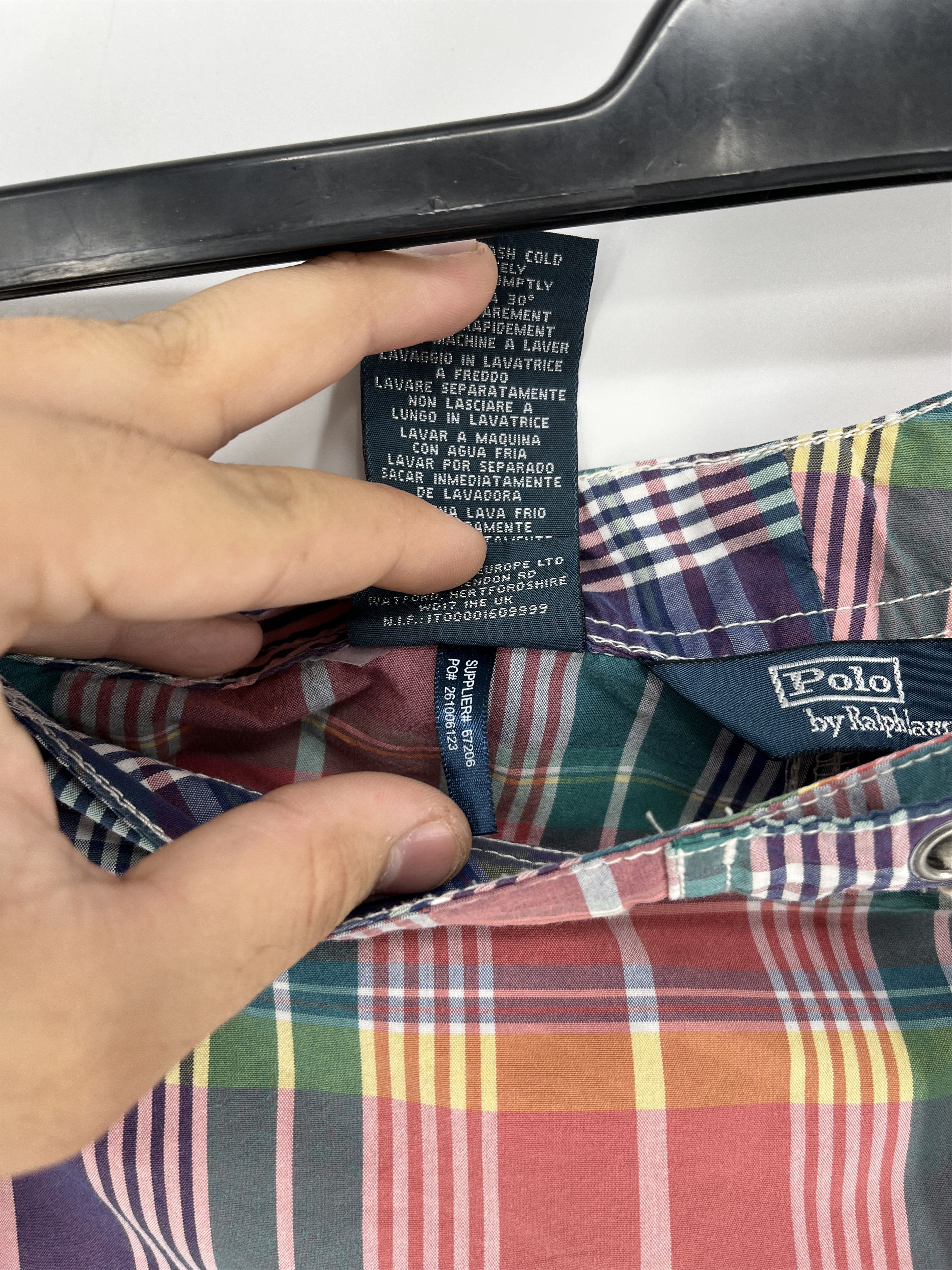 Polo Ralph Lauren × Ralph Lauren × Vintage Vintage Polo Ralph Lauren Striped Shorts Size US 36 / EU 52 - 11 Thumbnail