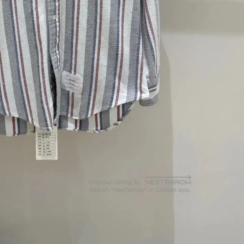 Thom Browne Thom Browne Men's Colorblock Striped Long Sleeve Shirt . Size US M / EU 48-50 / 2 - 2 Thumbnail