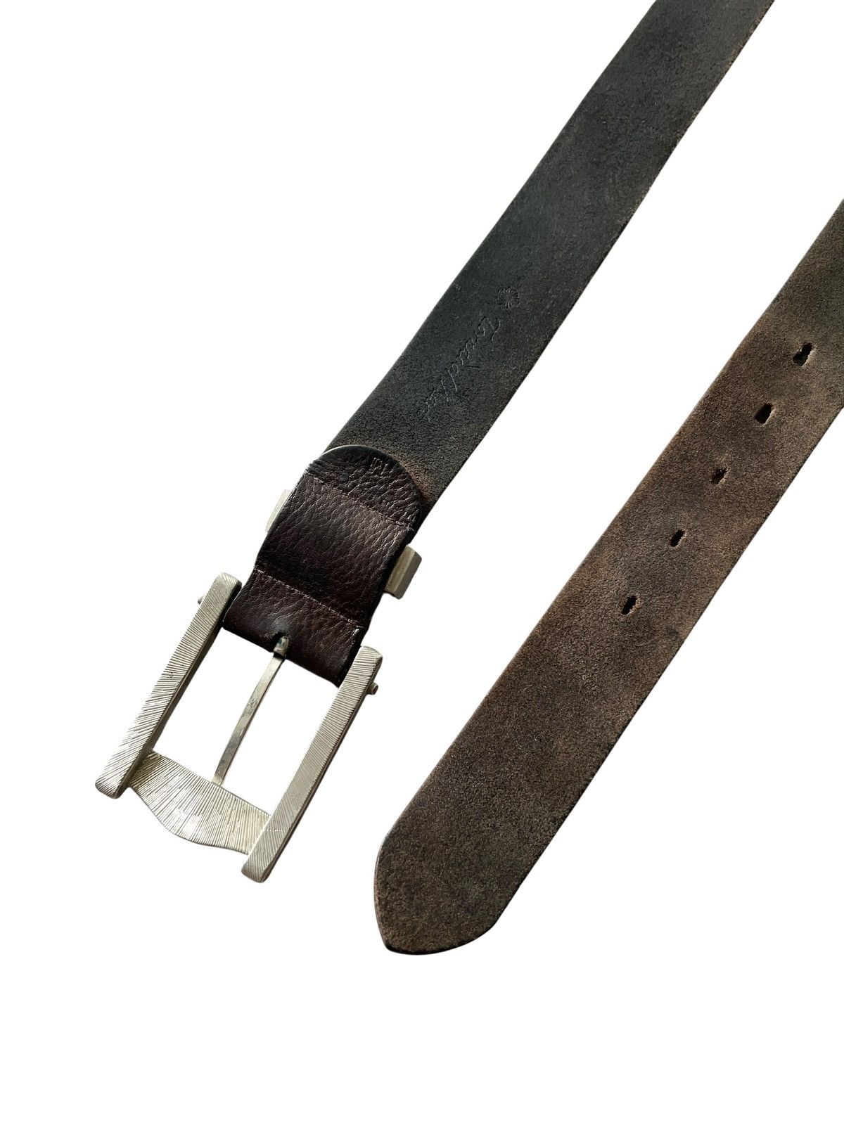 Tornado Mart 2000s Tornado Mart Patina Leather Belt Size 30 - 7 Thumbnail