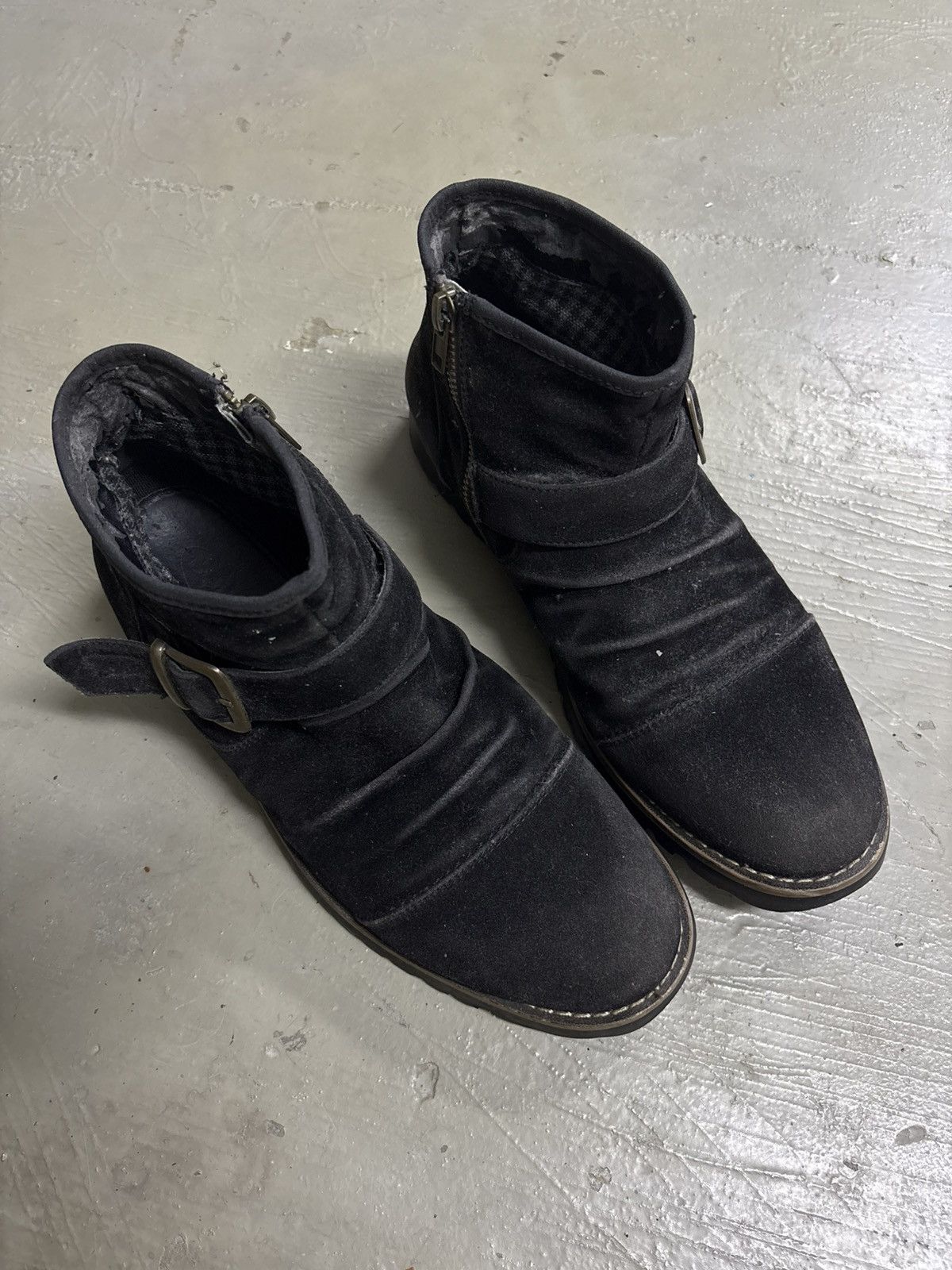 Dirk Bikkembergs Suede Slouch Engineered Zipper Boots Size US 8.5 / EU 41-42 - 4 Thumbnail