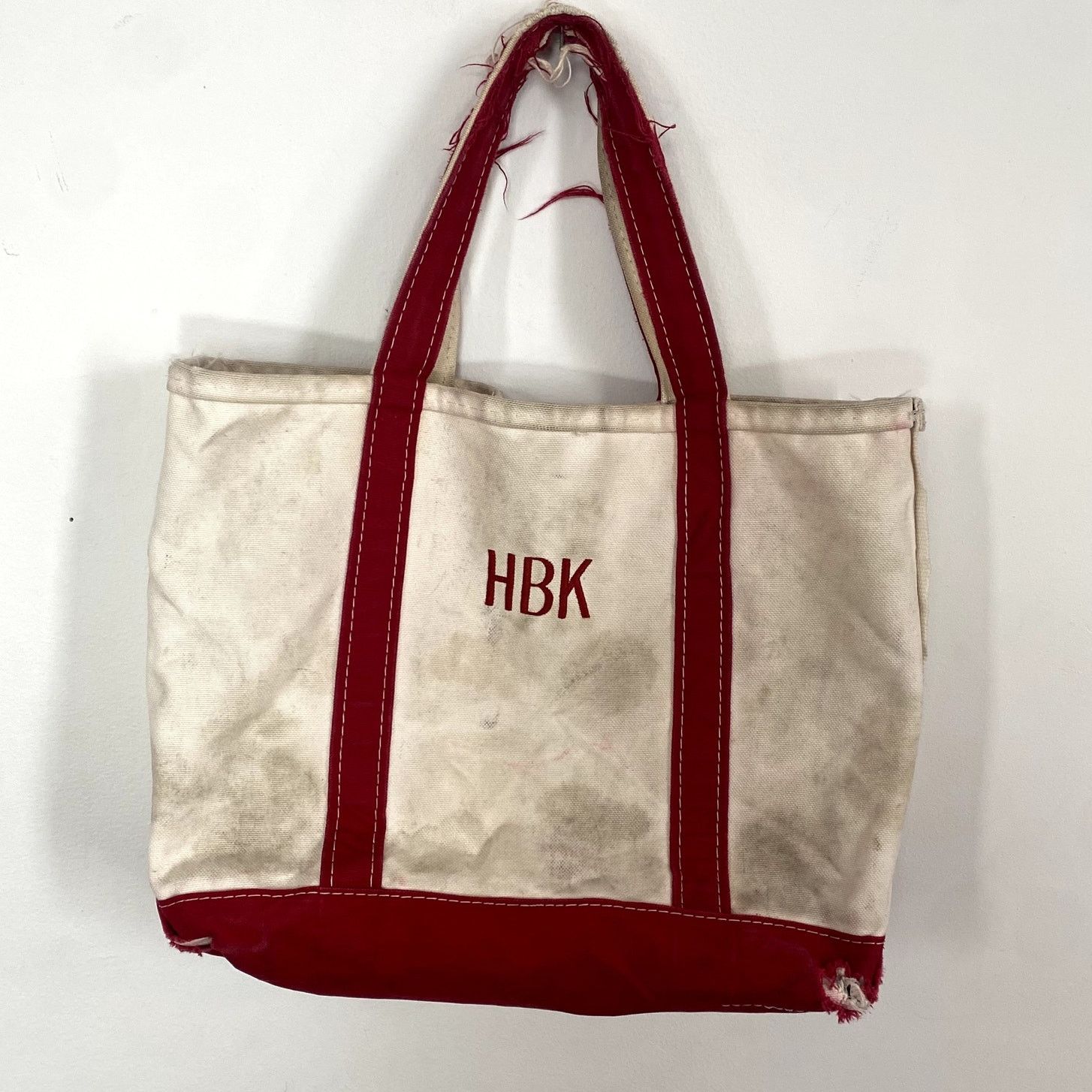 L.L. Bean × Vintage Vintage LL Bean Boat And Tote Bag Distressed Thrashed Size ONE SIZE - 1 Thumbnail