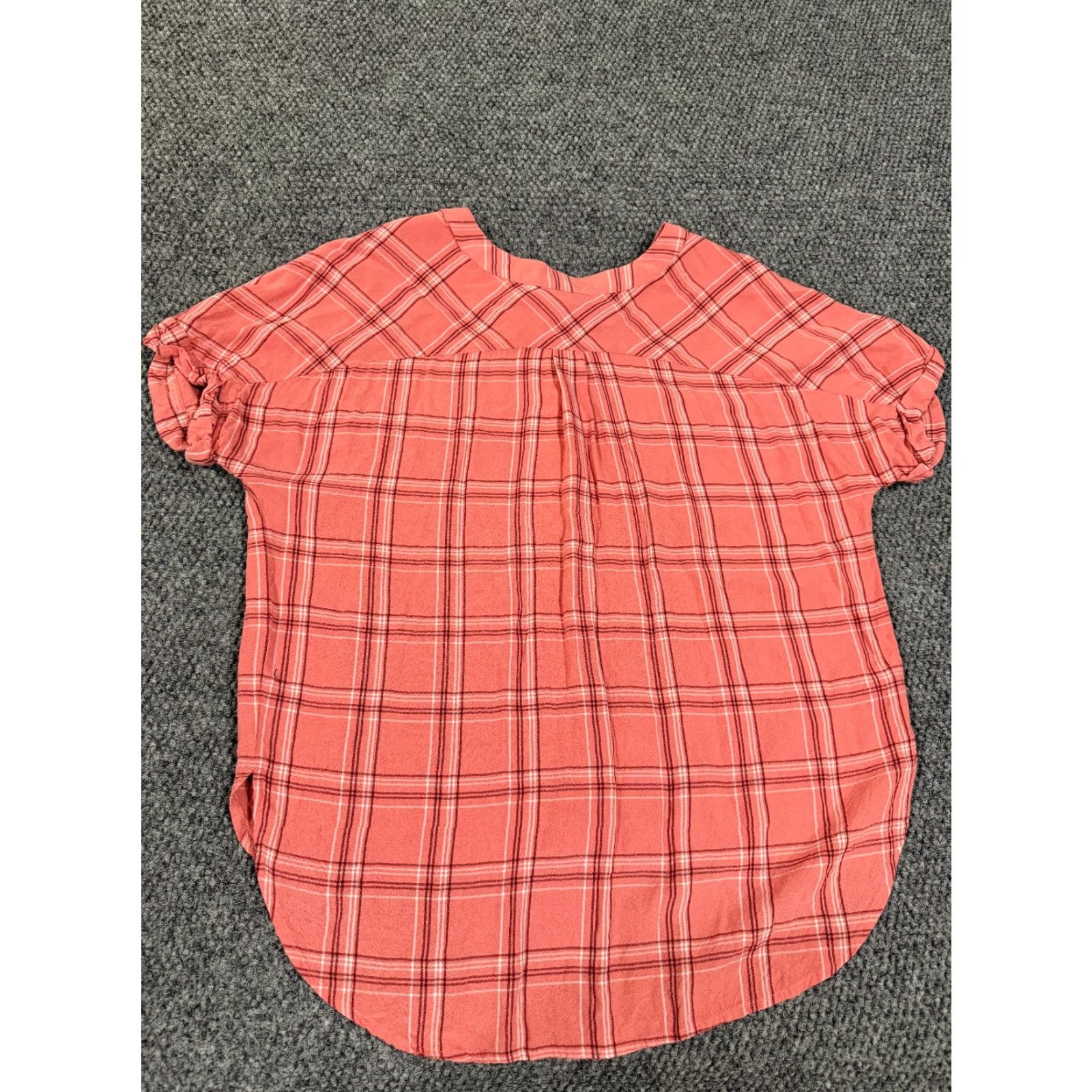 Loft **LOFT Women's Medium Pink Plaid Button Up Blouse** User: **Medium LOFT Women's Pink Plaid Button Up Blouse** Size M / US 6-8 / IT 42-44 - 6 Thumbnail