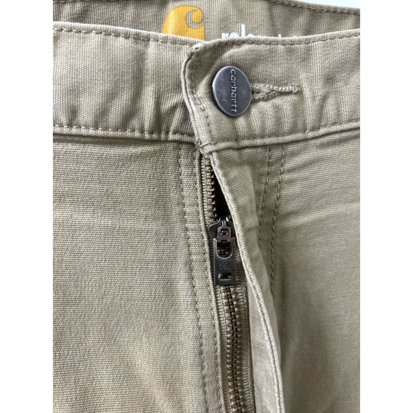 Carhartt VINTAGE Carhartt Work Pants 44x30 Brown Relax Fit Straight Rugged Flex 102291-253 Mens Size US 44 / EU 60 - 5 Thumbnail