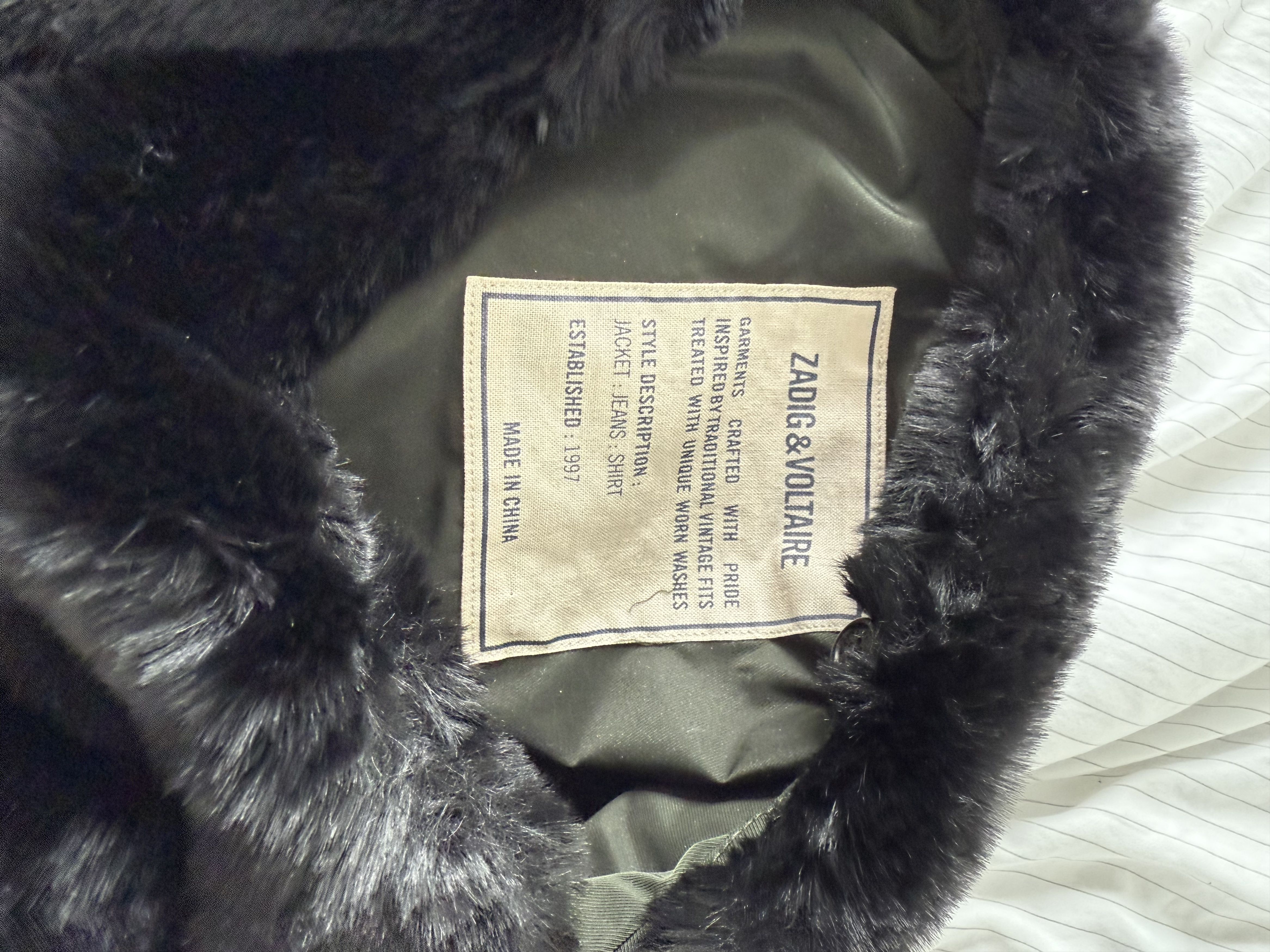 Zadig & Voltaire Zadig & Voltaire Keys Nylon Jacket w/ Faux Fur Size M / US 6-8 / IT 42-44 - 4 Thumbnail