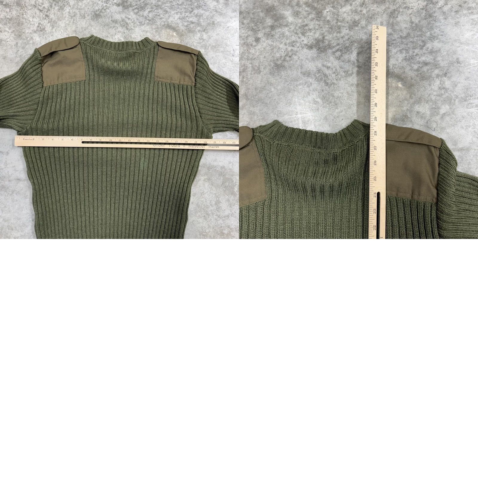 Commando VINTAGE Remploy Commando Sweater Mens Size S Olive Green Wool Military 90s Size US S / EU 44-46 / 1 - 8 Thumbnail