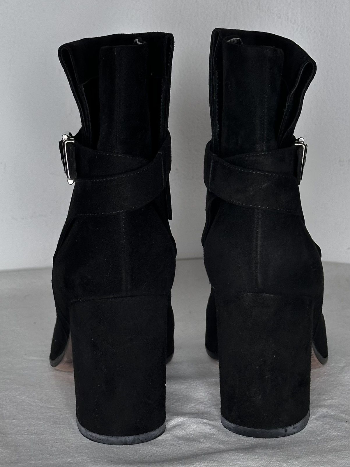 Gianvito Rossi Bottines à talons Gianvito Rossi en suede noir 37,5 Size US 6.5 / IT 36.5 - 3 Thumbnail