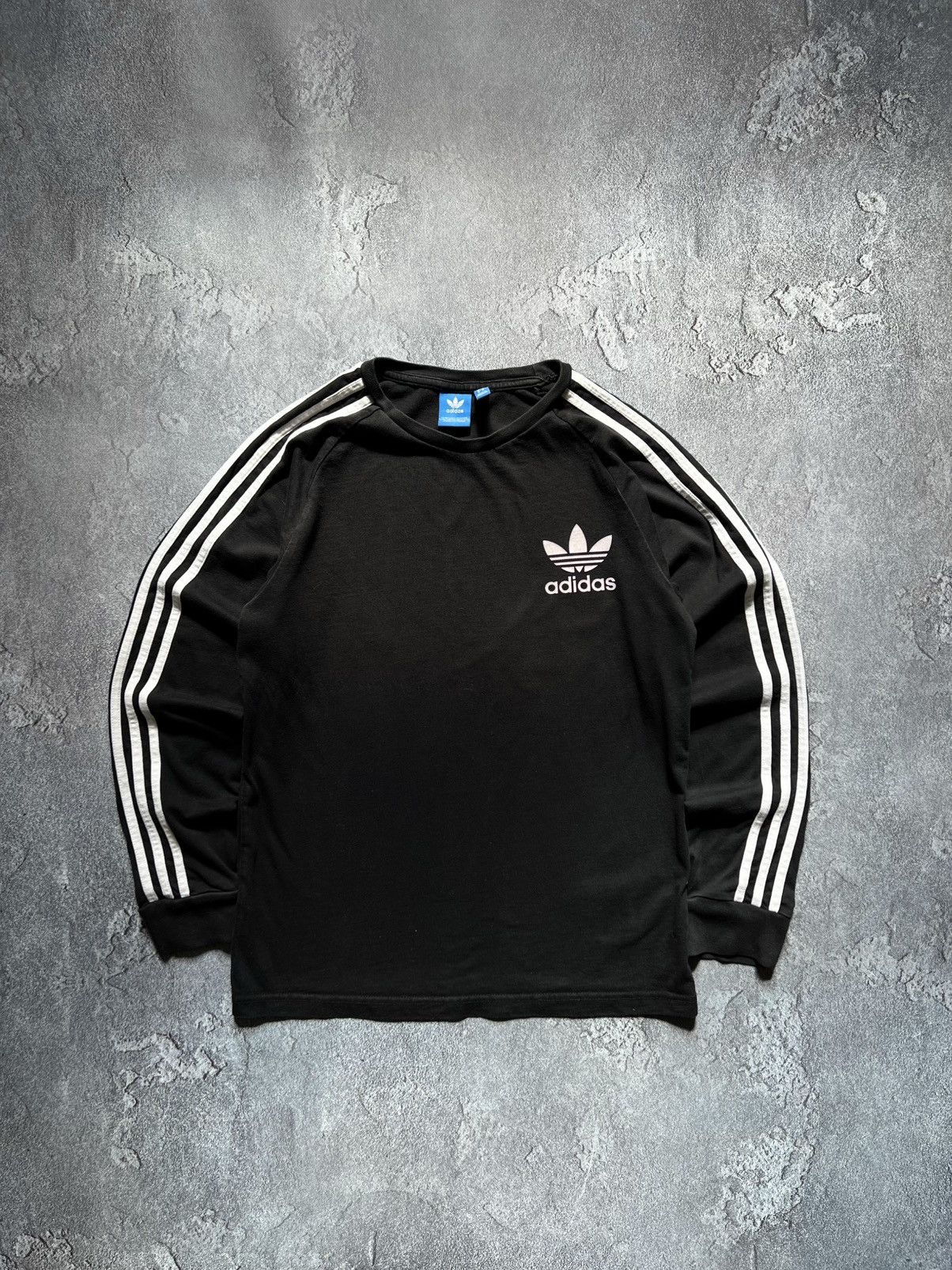Adidas Vintage Adidas Long Sleeve Side Stripe Lampas Big Logo M Size US M / EU 48-50 / 2 - 1 Thumbnail