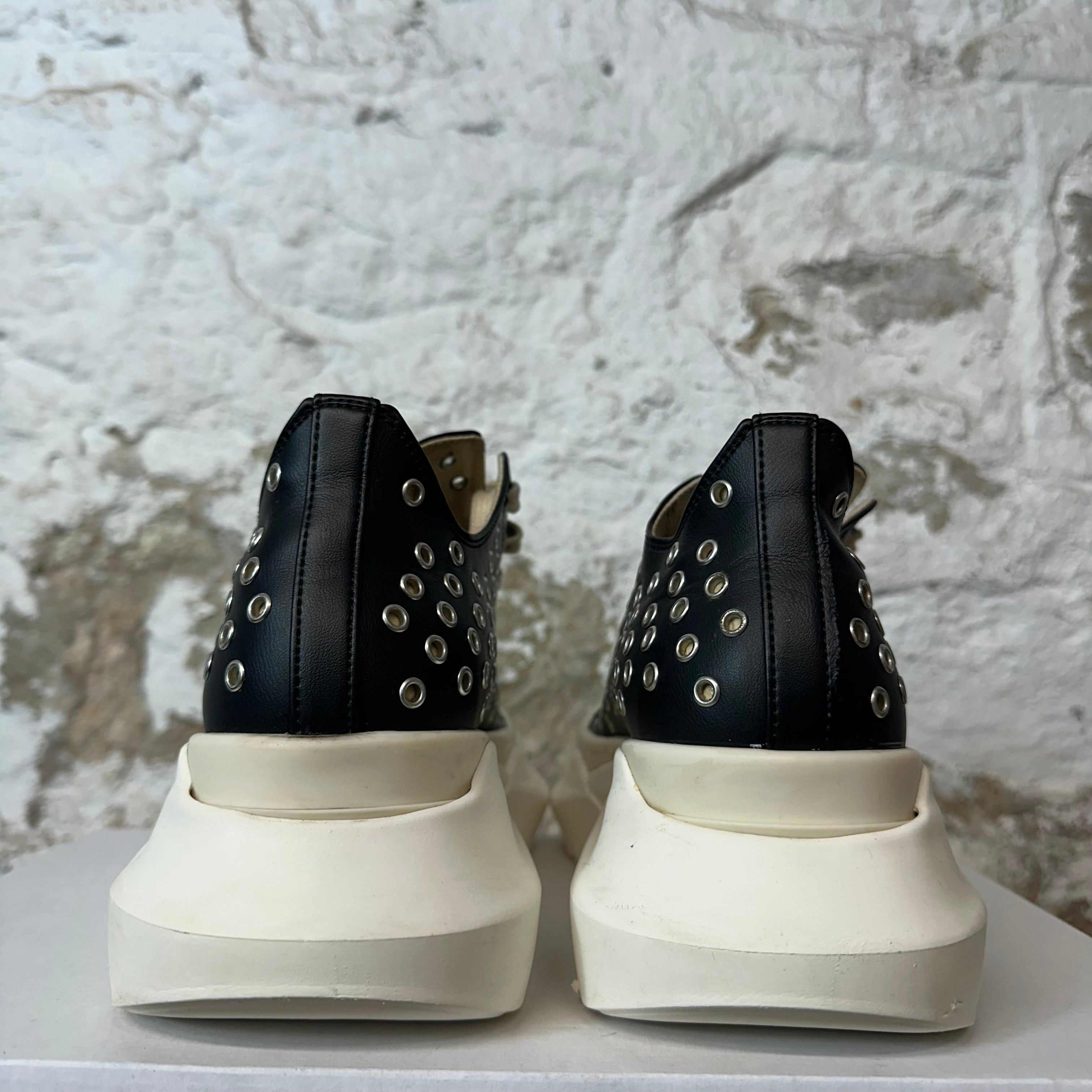 Rick Owens Rick Owens Abstract Eyelette Black Milk Sneaker Sz 6 (38) Size US 6 / EU 39 - 5 Thumbnail