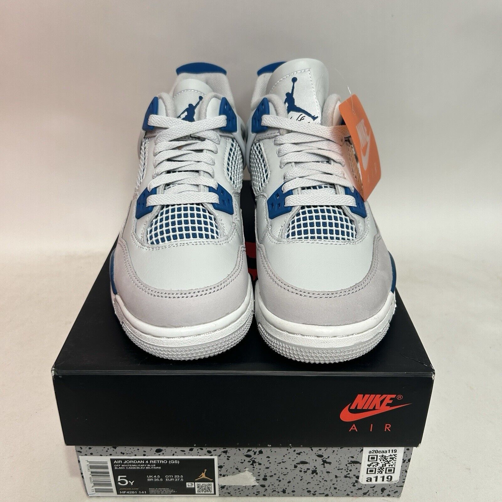 Nike Air Jordan 4 Retro GS “Military/Industrial Blue” 2024