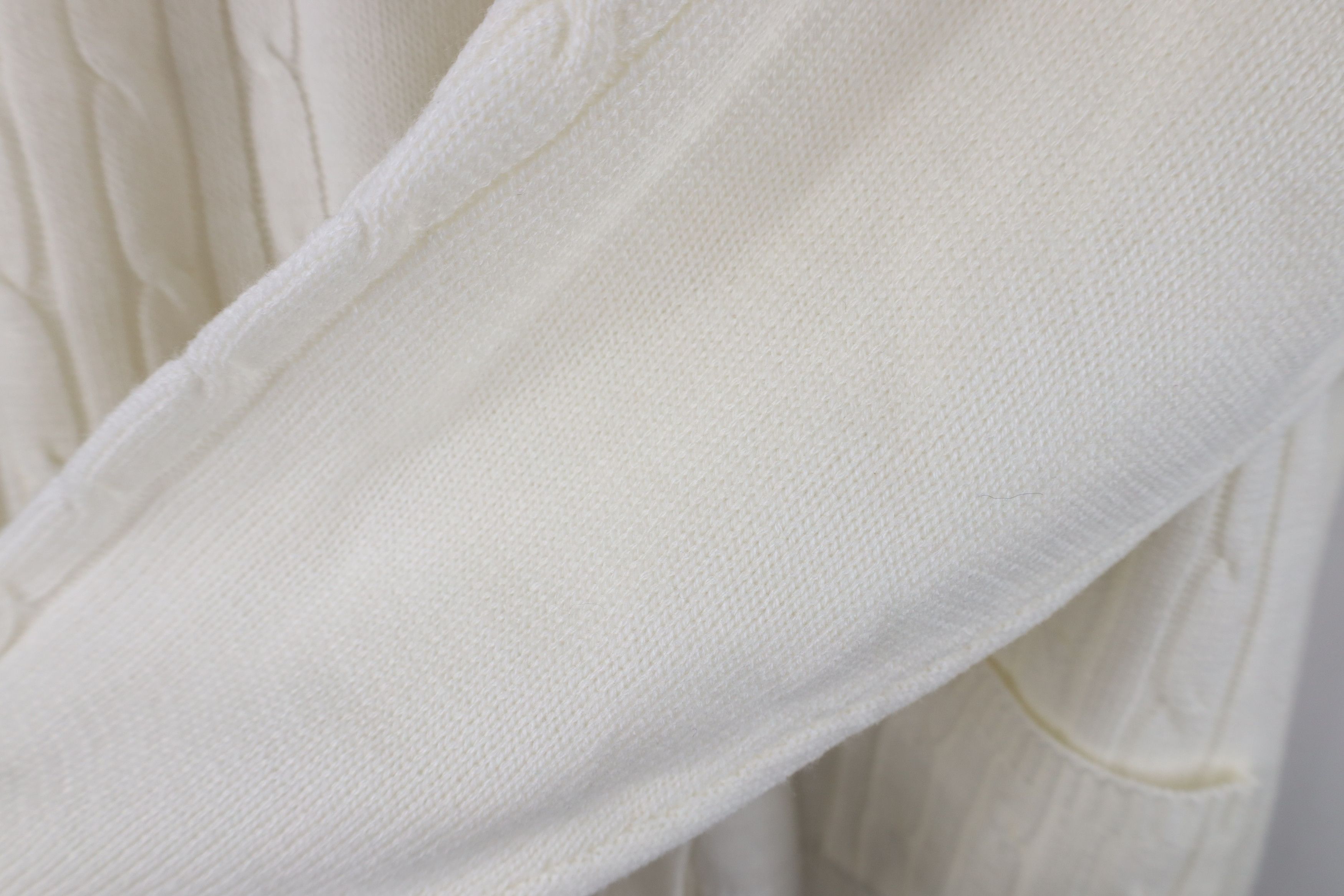 Vintage Vintage 90s Streetwear Knit Cardigan Sweater White Acrylic Size XL / US 12-14 / IT 48-50 - 6 Thumbnail