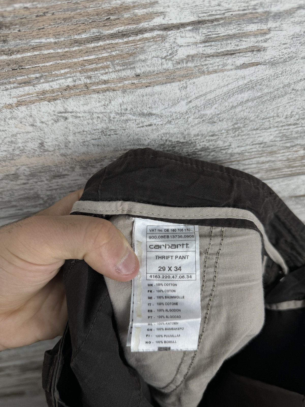 Carhartt × Carhartt Wip × Vintage Mens Vintage Carhartt Wip brown THRIFT PANT cargo joggers OG Size US 29 - 20 Thumbnail
