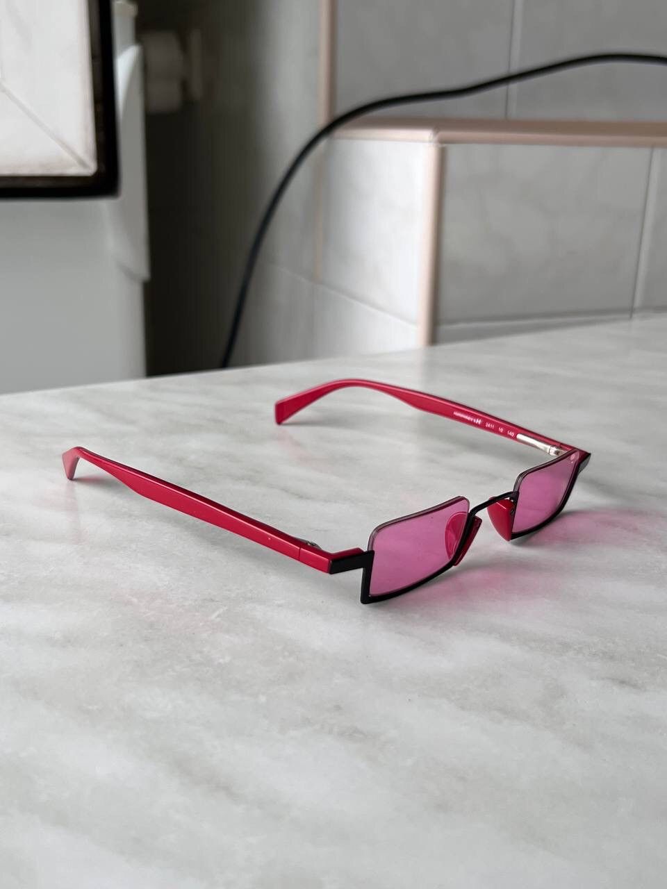 Other Eschenbach steampunk cyberpunk pink lenses sunglasses 2000's Size ONE SIZE - 2 Thumbnail