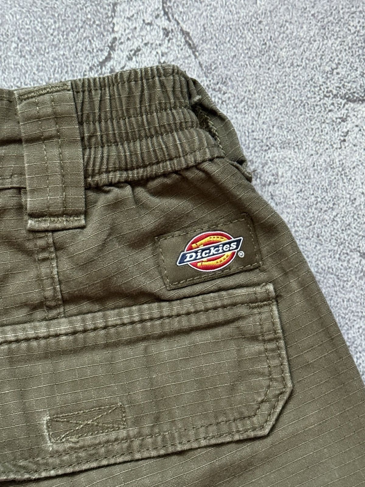 Dickies × Vintage Dickies w24 cargo khaki Wmns pant joggers trouser chino Size 24" / US 00 / IT 34 - 7 Thumbnail