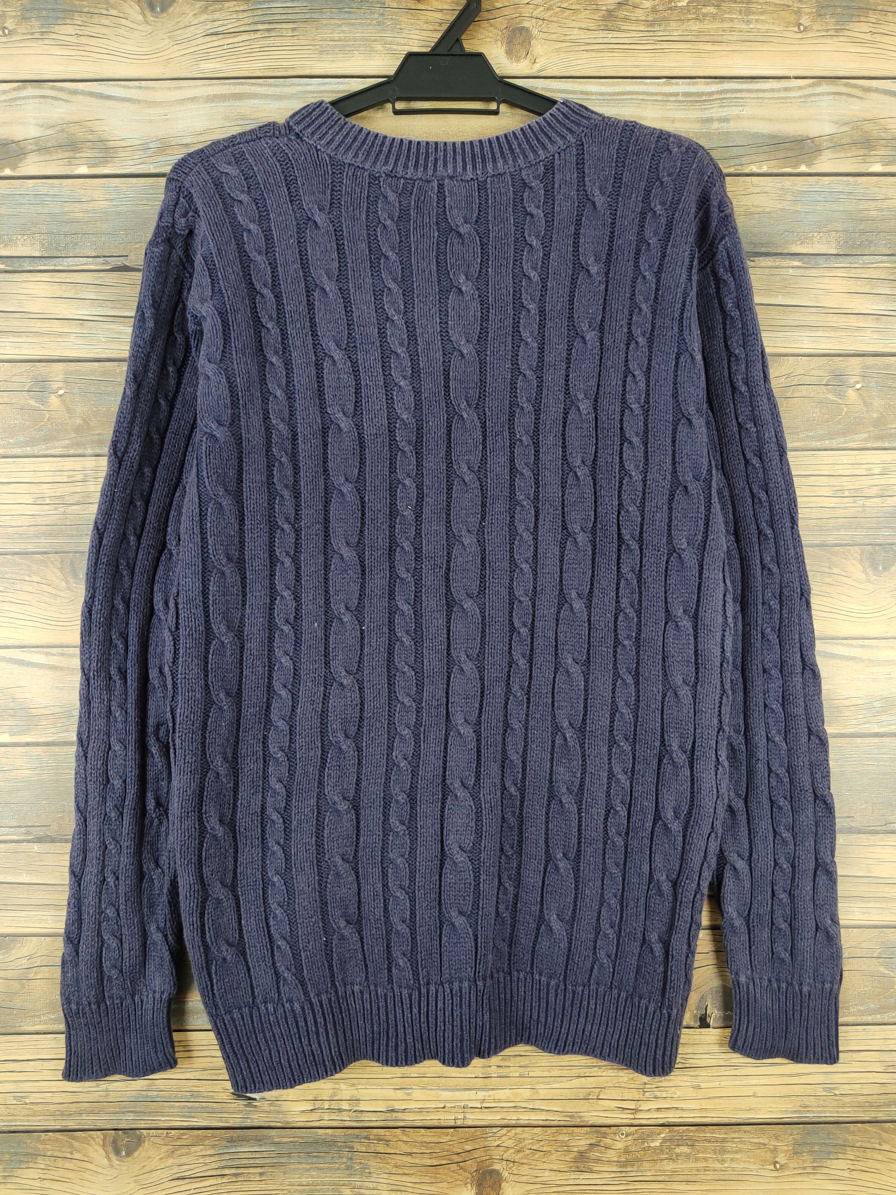 Aran Isles Knitwear × Japanese Brand × Vintage Japanese Brand Navy Faded Knitwear Sweatshirts #W1006 Size US M / EU 48-50 / 2 - 7 Thumbnail