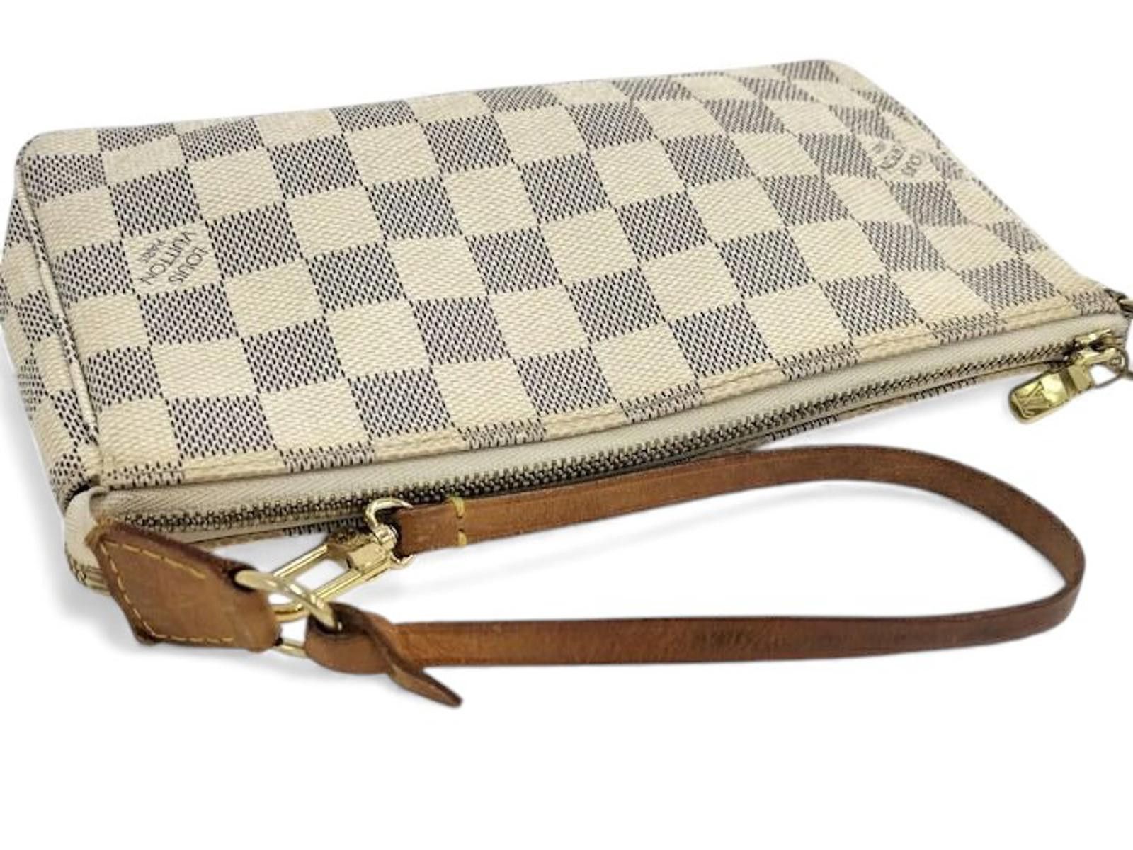 Louis Vuitton Louis Vuitton - Damier Azur Canvas Shoulder Bag Size ONE SIZE - 4 Thumbnail