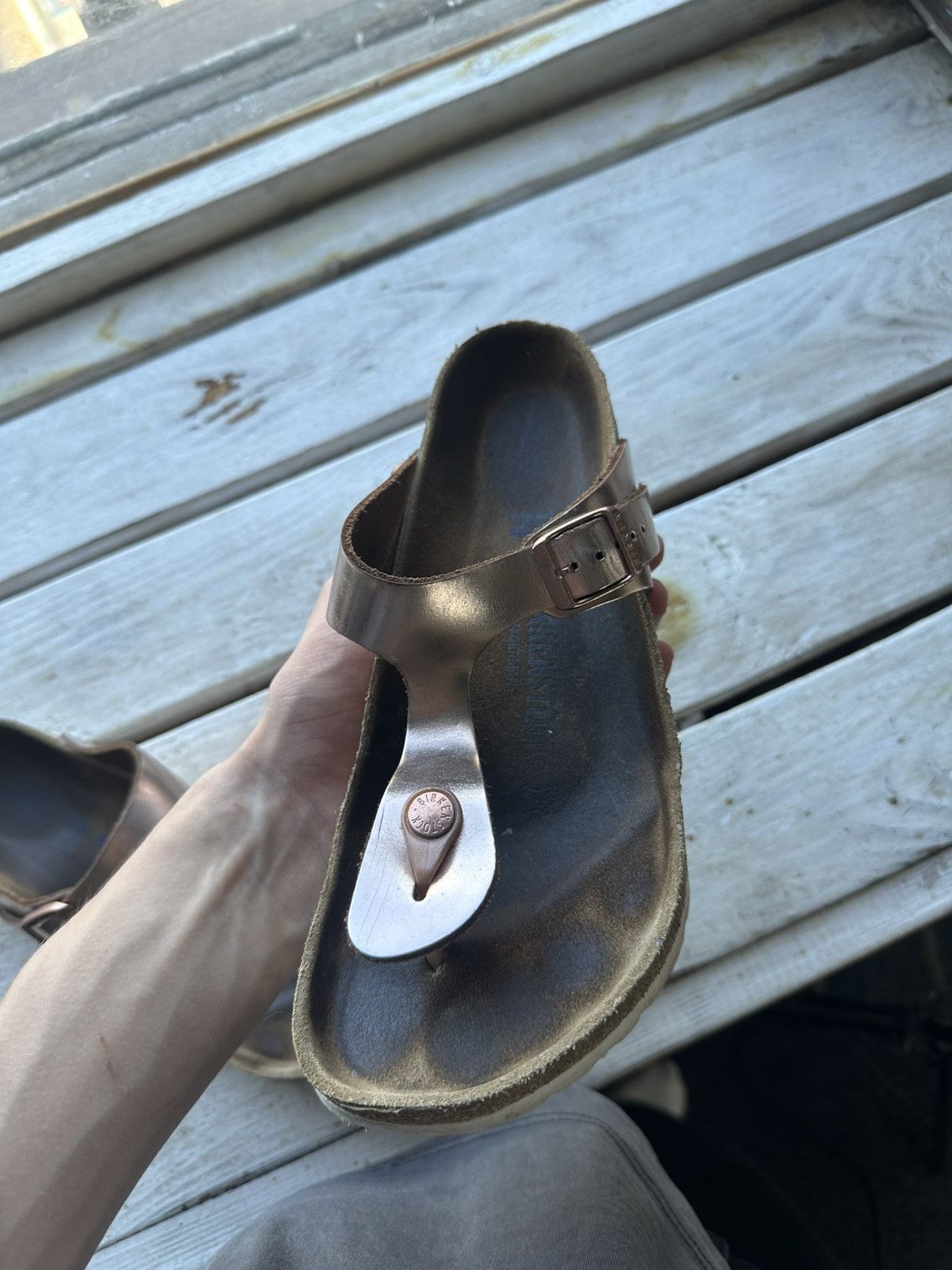 Birkenstock 🚨Vintage Birkenstock 38 pink Luxe Sandals rare slides Size US 8 / IT 38 - 8 Thumbnail