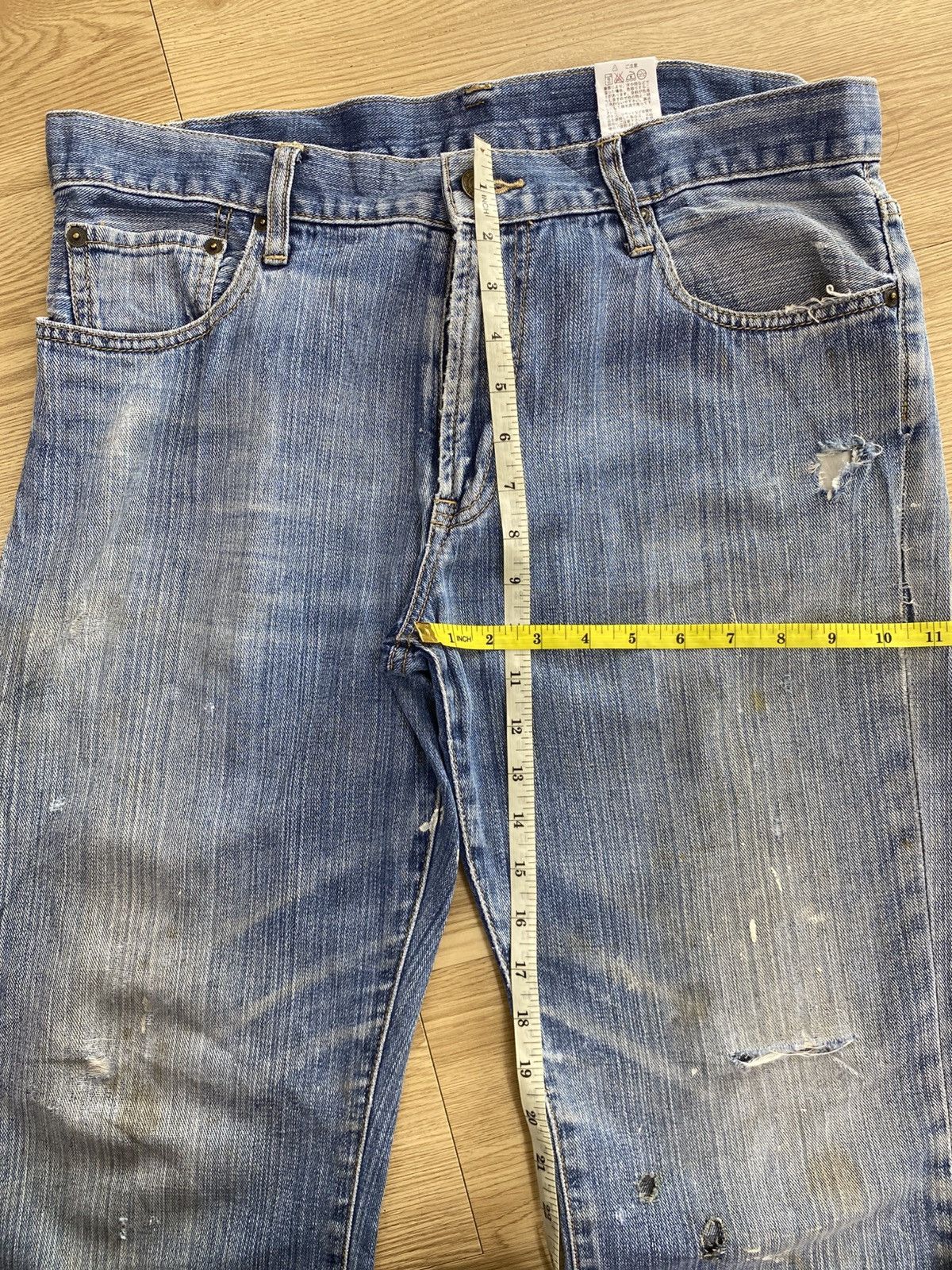Japanese Brand Vintage Japanese Brand Blue Wash Loose Style Jeans Size US 34 / EU 50 - 8 Thumbnail