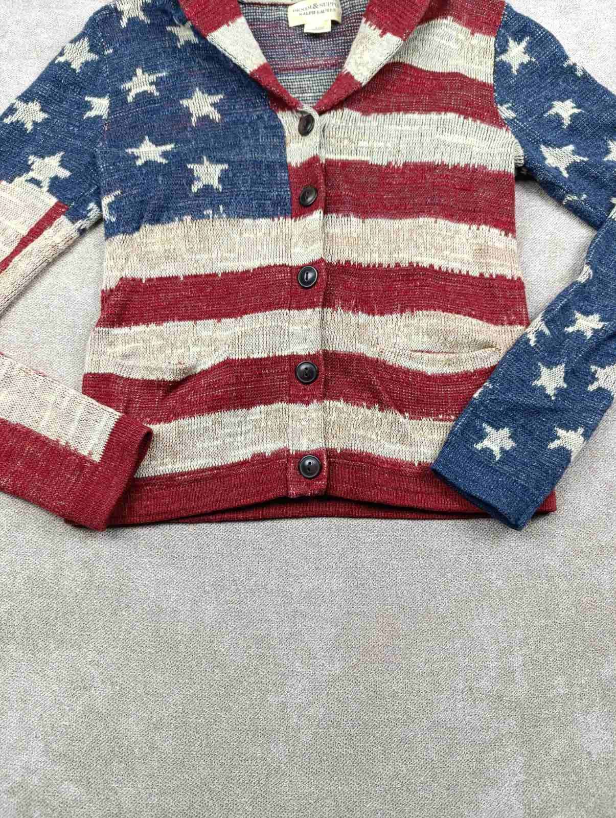 Denim & Supply Ralph Lauren DENIM SUPPLY RALPH LAUREN AMERICAN FLAG W'SWEATER CARDIGAN Size S / US 4 / IT 40 - 4 Thumbnail