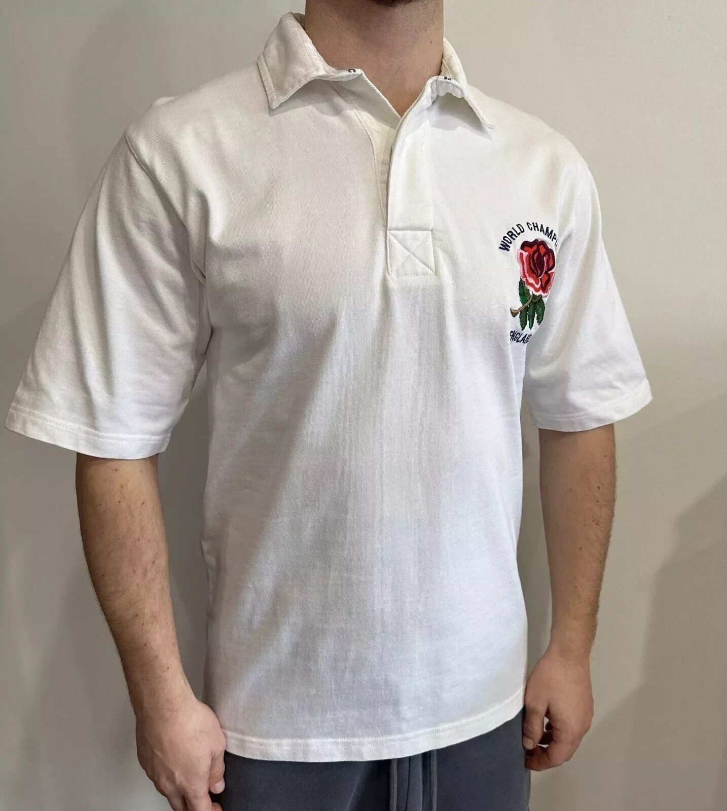 Cotton Traders Vintage 1990s National England Rugby Shirt World Champions Size US S / EU 44-46 / 1 - 2 Thumbnail