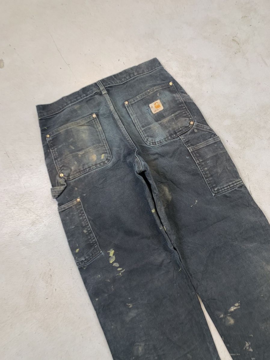 Carhartt Vintage faded Carhartt b01 BLK double knee denim Size US 30 / EU 46 - 4 Thumbnail
