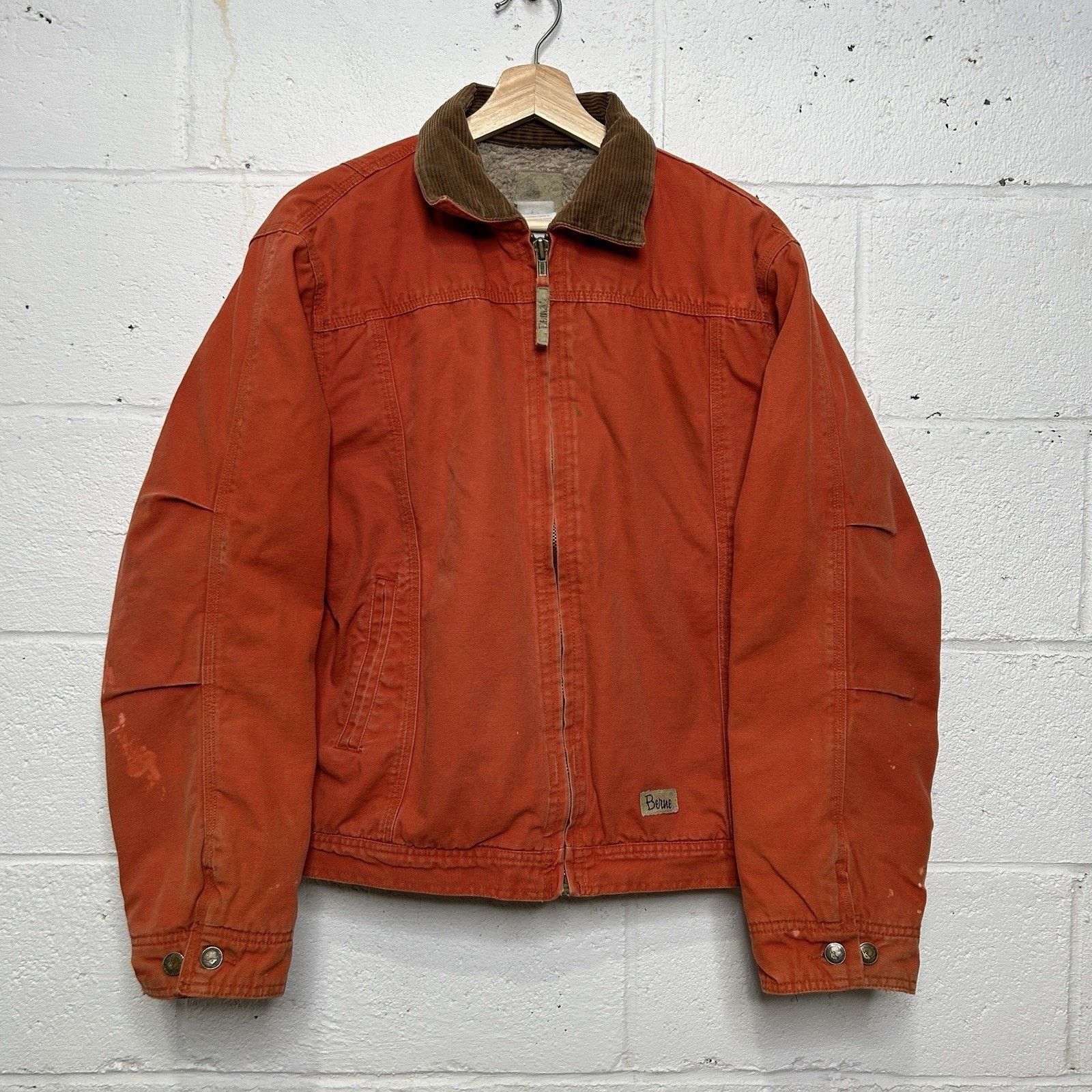 Vintage Vintage Berne Canvas Sherpa-Lined Detroit Jacket “Orange” Size L / US 10 / IT 46 - 1 Thumbnail