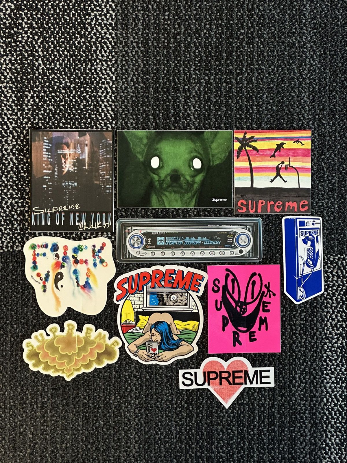 Supreme 10x Supreme Stickers Lot | Grailed