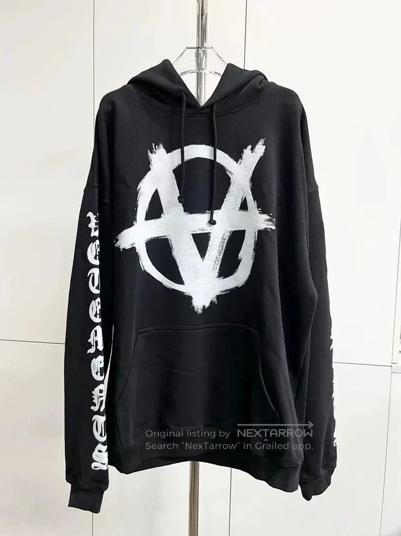 Vetements VETEMENTS 21FW Black Logo Oversized Hoodie. Size US S / EU 44-46 / 1 - 1 Thumbnail