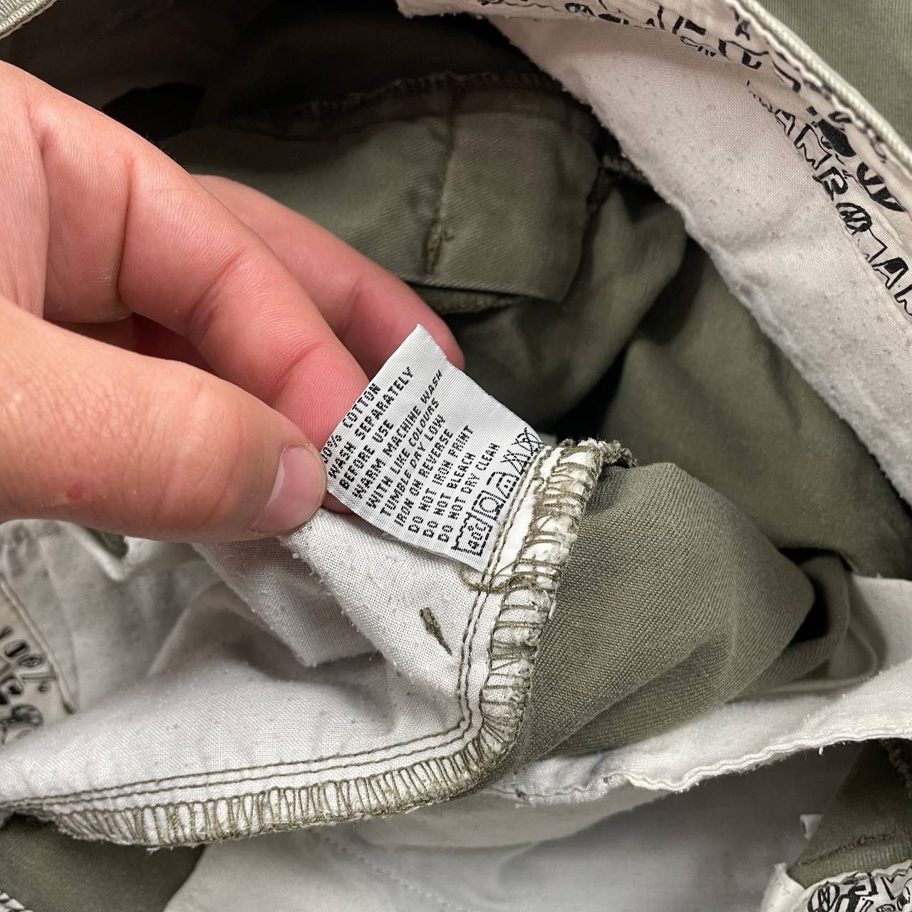 Mambo × Vintage Vintage Mambo Cargo Shorts Faded Olive Green Size 36 Size US 36 / EU 52 - 18 Thumbnail