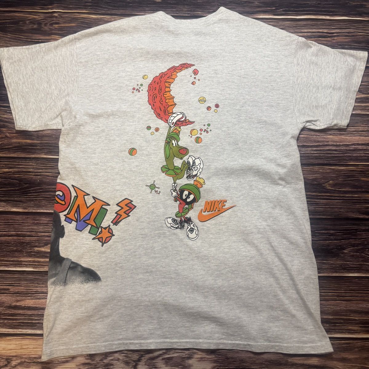 Nike Vintage 90s Nike Space Jam Hare Jordan Shirt Size US L / EU 52-54 / 3 - 6 Thumbnail