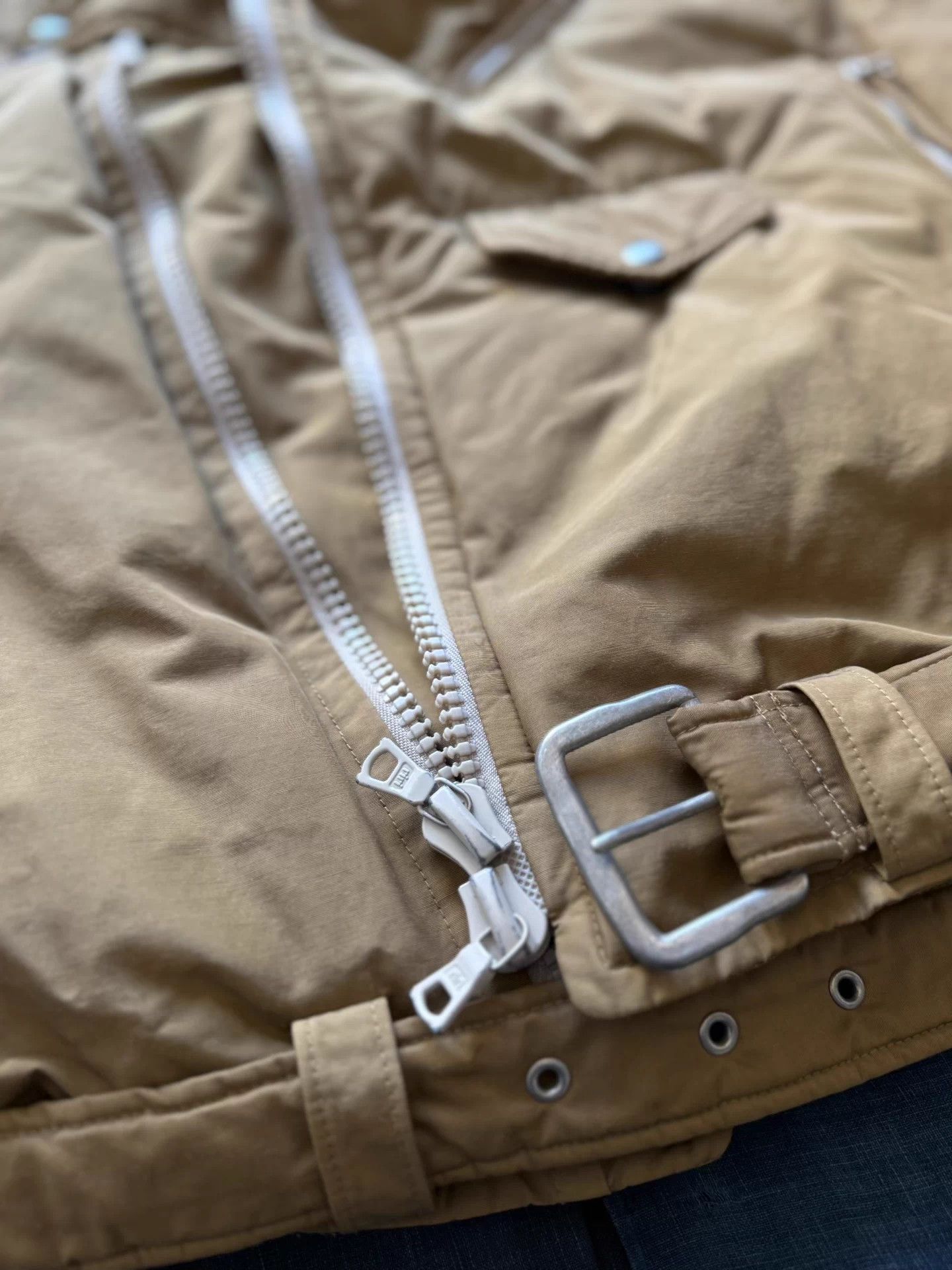 Visvim VISVIM Washed Distressed Mud-Dyed Down Motorcycle Vest Size US XXL / EU 58 / 5 - 8 Thumbnail