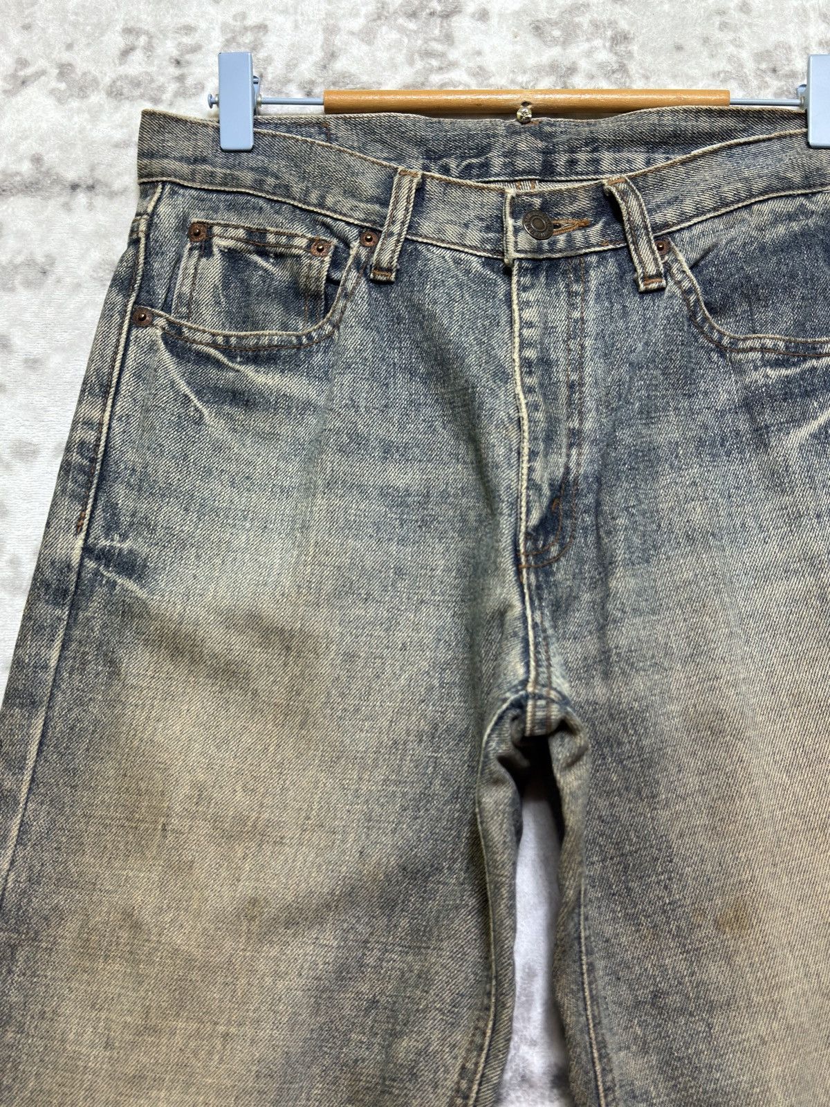 Japanese Brand Flared BOBSON COMPANY Stone Wash Bootcut Denim Size US 29 - 4 Thumbnail