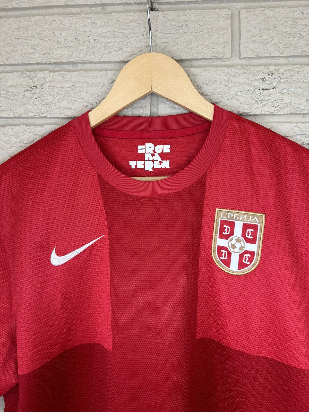 Nike Nike Serbia 2013 National Team Soccer Jersey Size US L / EU 52-54 / 3 - 2 Thumbnail