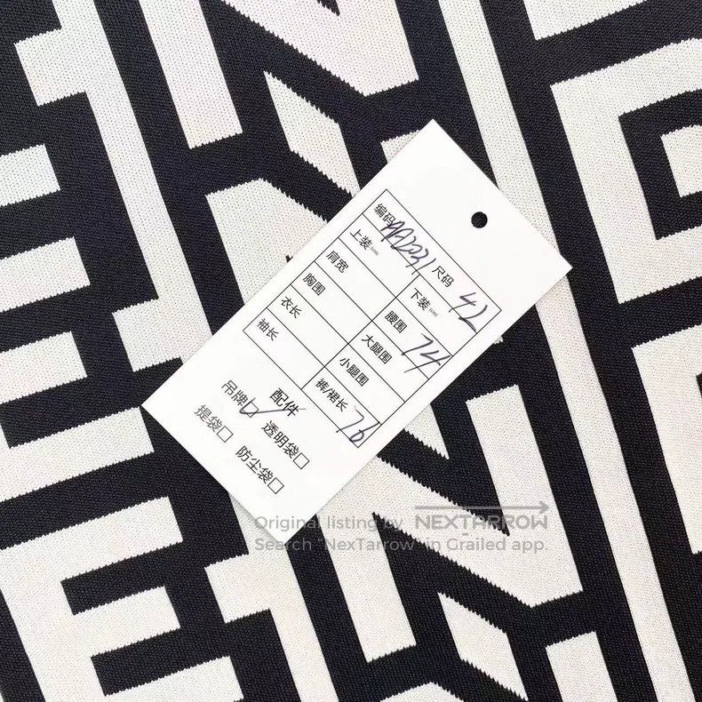 Fendi Fendi Nylon/Viscose Fiber Full-Print Letter Logo Skirt Size 25" / US 0 / IT 36 - 8 Thumbnail