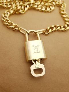 LOUIS VUITTON Bracelet Monogram Chain LV M0998L Metal authentic