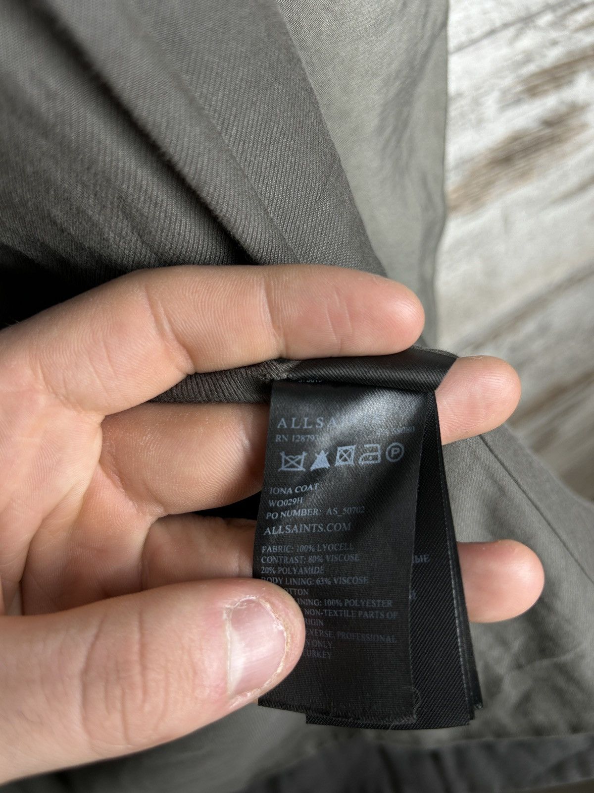 Allsaints × Japanese Brand Women’s AllSaints IONA COAT jacket trench luxury grey Size XS / US 0-2 / IT 36-38 - 18 Thumbnail
