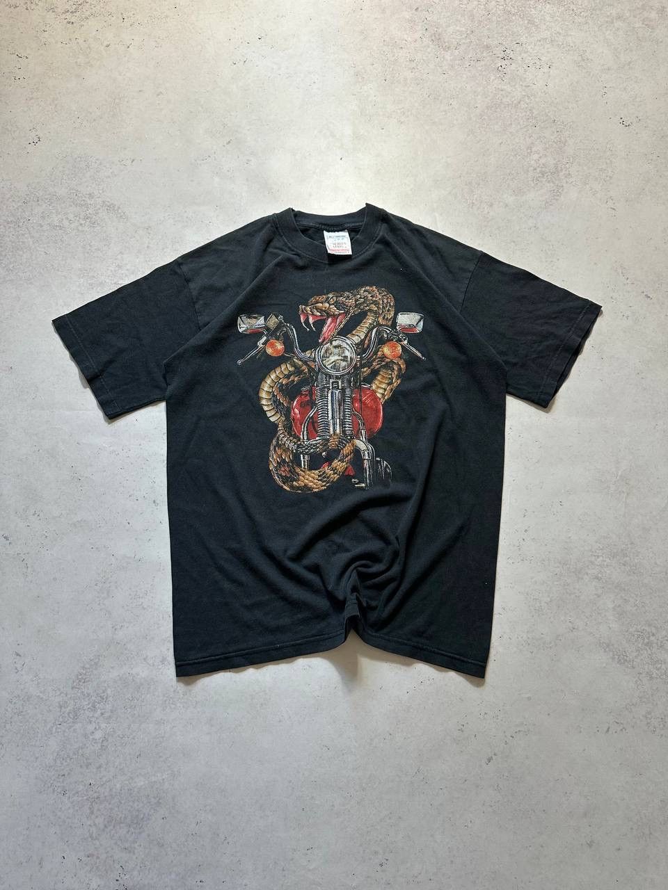 Vintage Vintage Screen Stars Snake Biker Boxy Y2K T-shirt M Size US M / EU 48-50 / 2 - 1 Thumbnail