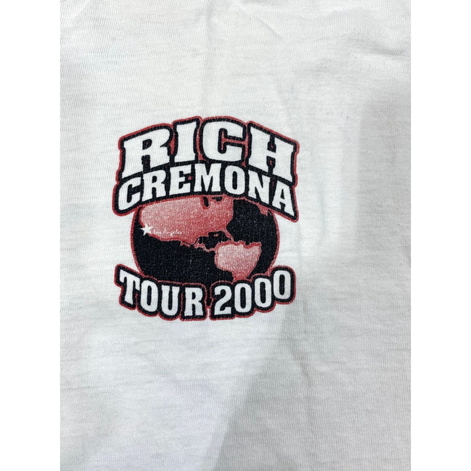 Hanes VINTAGE Hanes Beefy Mens Rich Cremona Tour 2000 White Size Large Distress T-Shirt Short Sleeve Men Regular Solid 1123 Size US L / EU 52-54 / 3 - 7 Thumbnail
