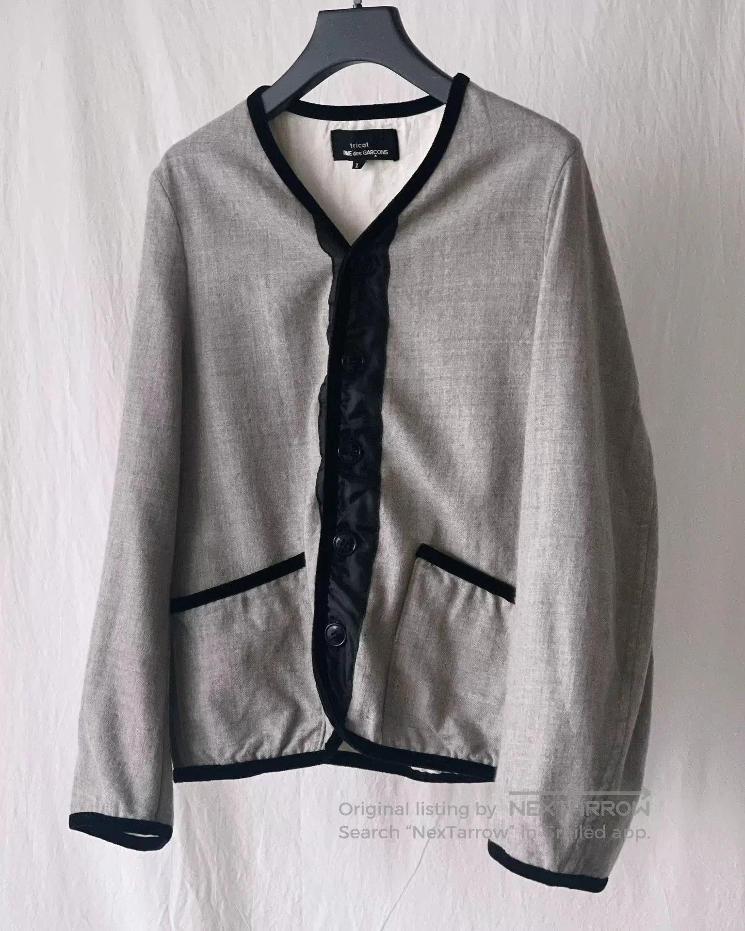 Tricot Comme des Garcons Comme des Garçons Wool Jacket. Size L / US 10 / IT 46 - 1 Thumbnail