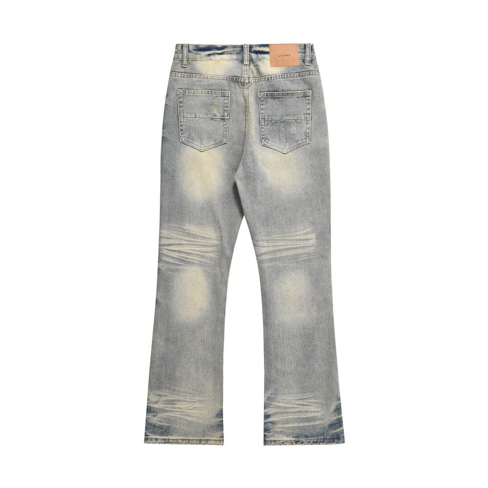 Jean Washed Mud Yellow Denim Pants Mens Size US 29 - 4 Thumbnail