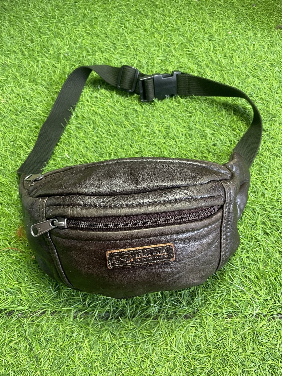 Vintage Authentic JAPAN waist bag leather Size ONE SIZE - 4 Thumbnail